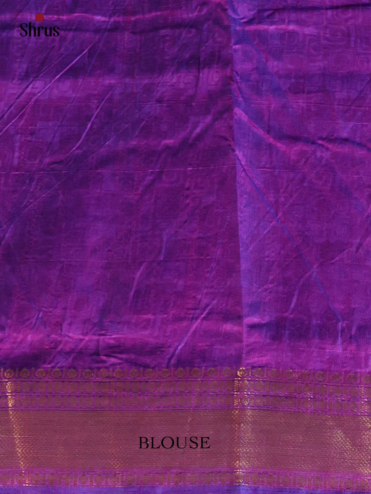 Blue & Purple - Semi Patola Saree - Shop on Shrus.com