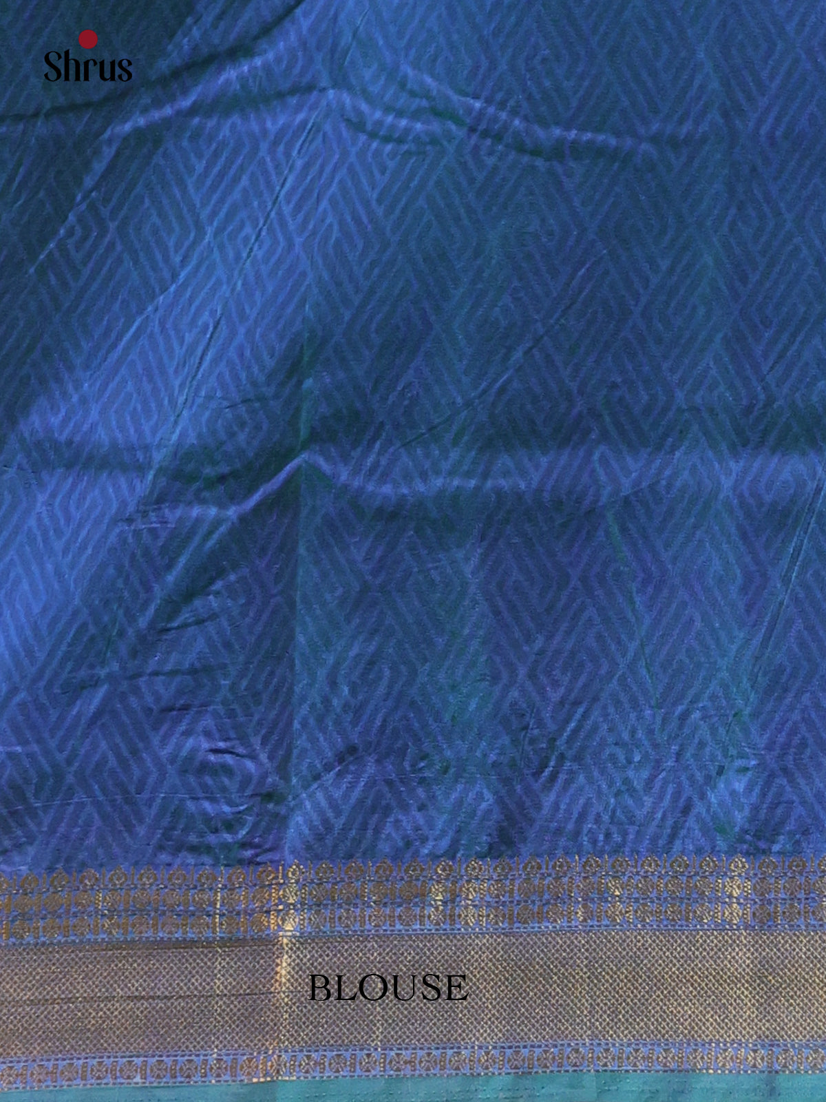 Teal & Blue - Semi Patola Saree - Shop on Shrus.com