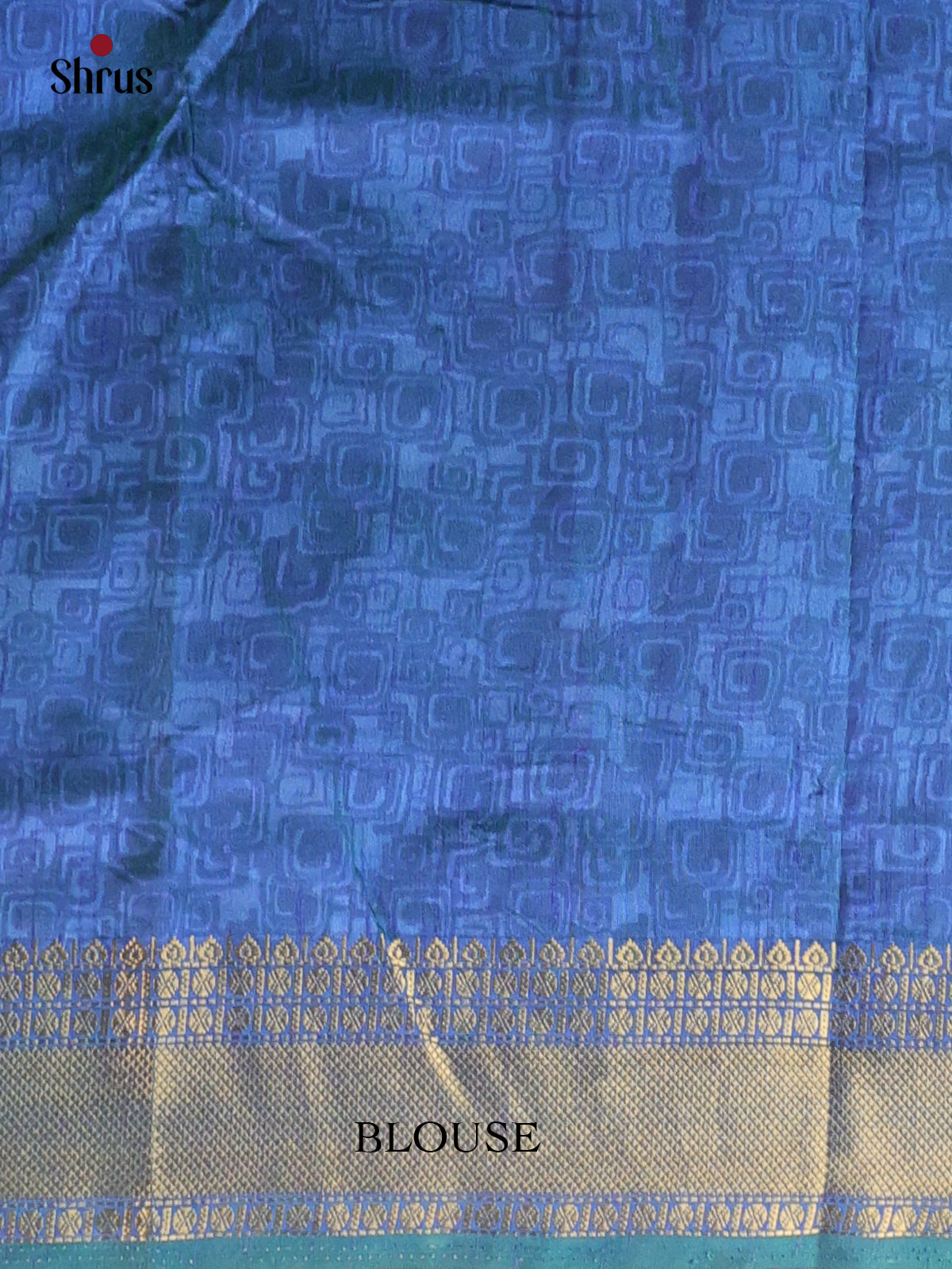 Teal & Blue - Semi Patola Saree - Shop on Shrus.com