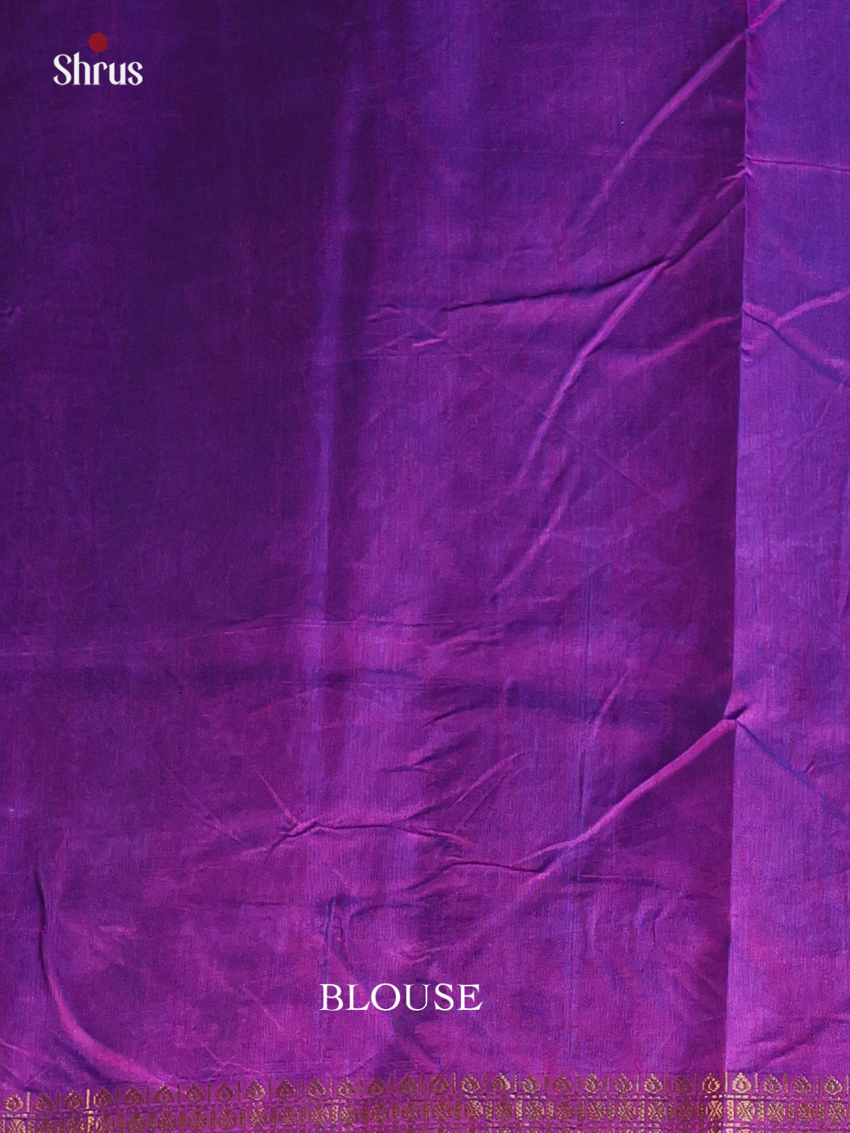 Blue & Purple - Semi Patola Saree - Shop on Shrus.com