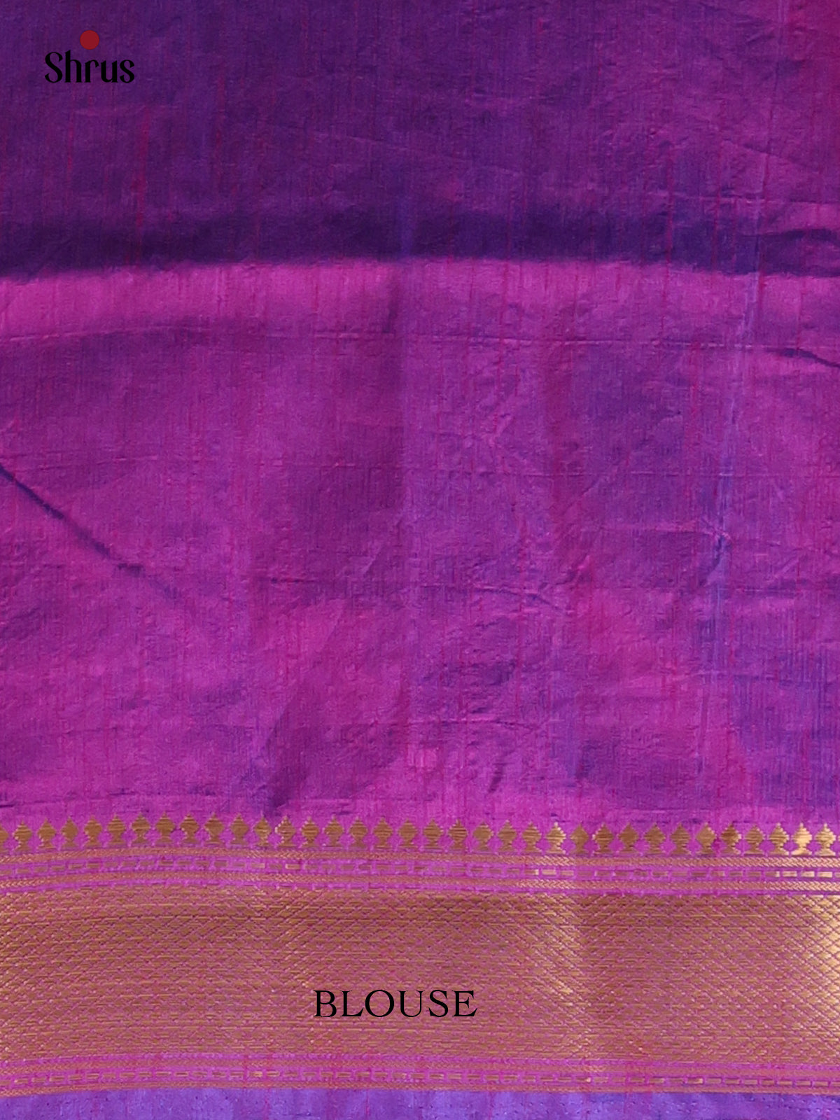 Blue & Purple - Semi Patola Saree - Shop on Shrus.com