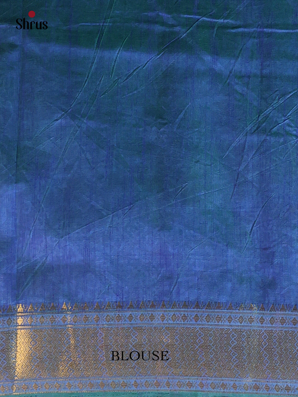 Green & Blue - Semi Patola Saree - Shop on Shrus.com