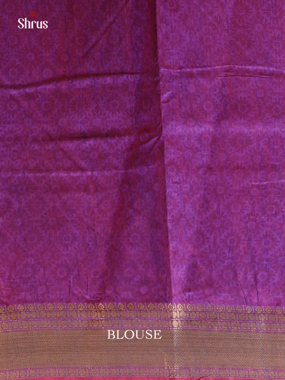 Pink & Purple - Semi Patola Saree - Shop on Shrus.com