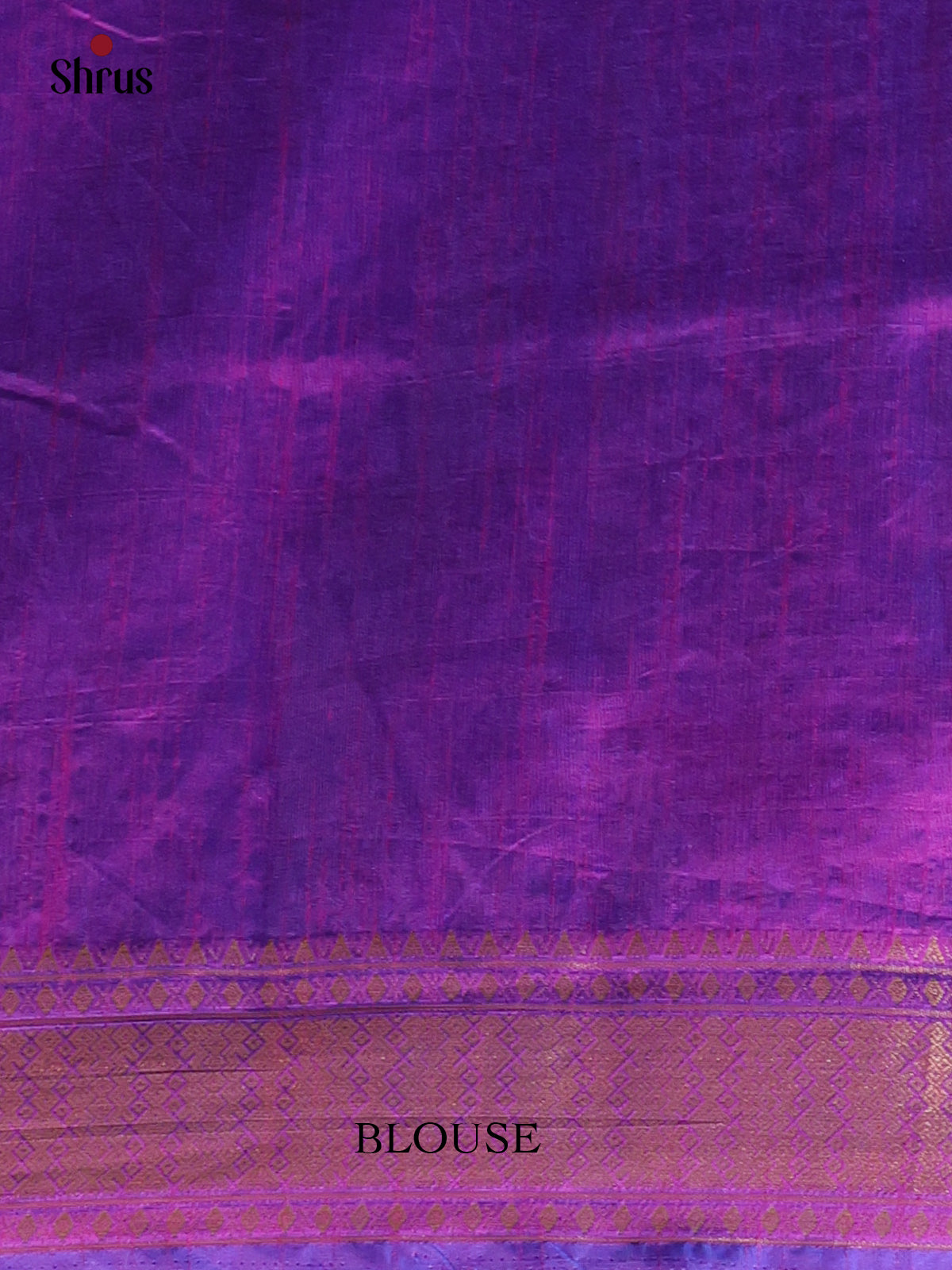 Blue & Purple - Semi Patola Saree - Shop on Shrus.com