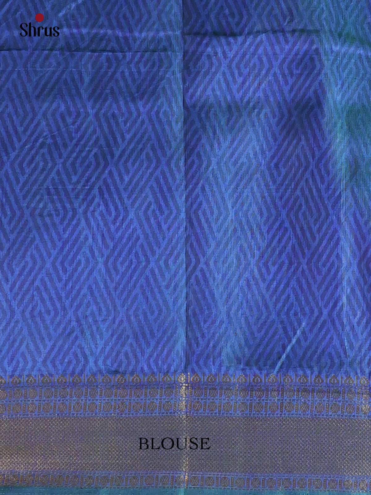 Teal & Purple - Semi Patola Saree - Shop on Shrus.com