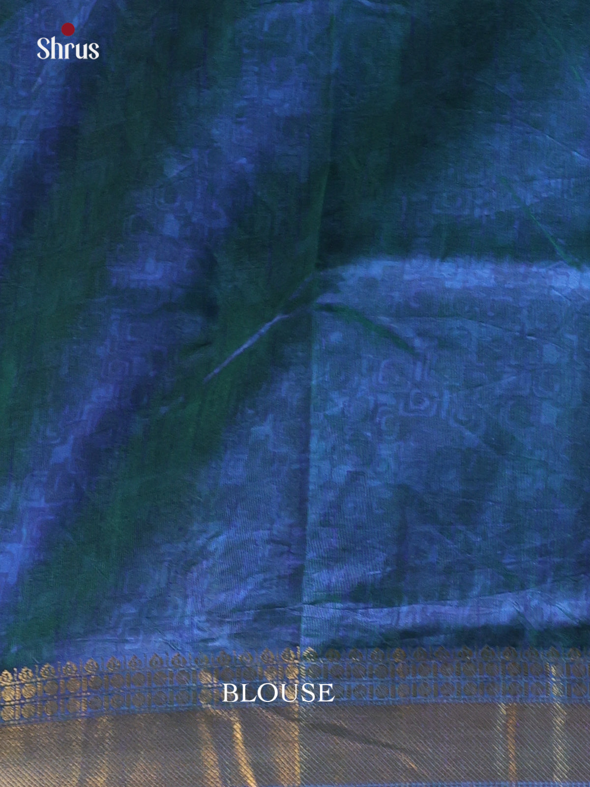 Green & Blue - Semi Patola Saree - Shop on Shrus.com