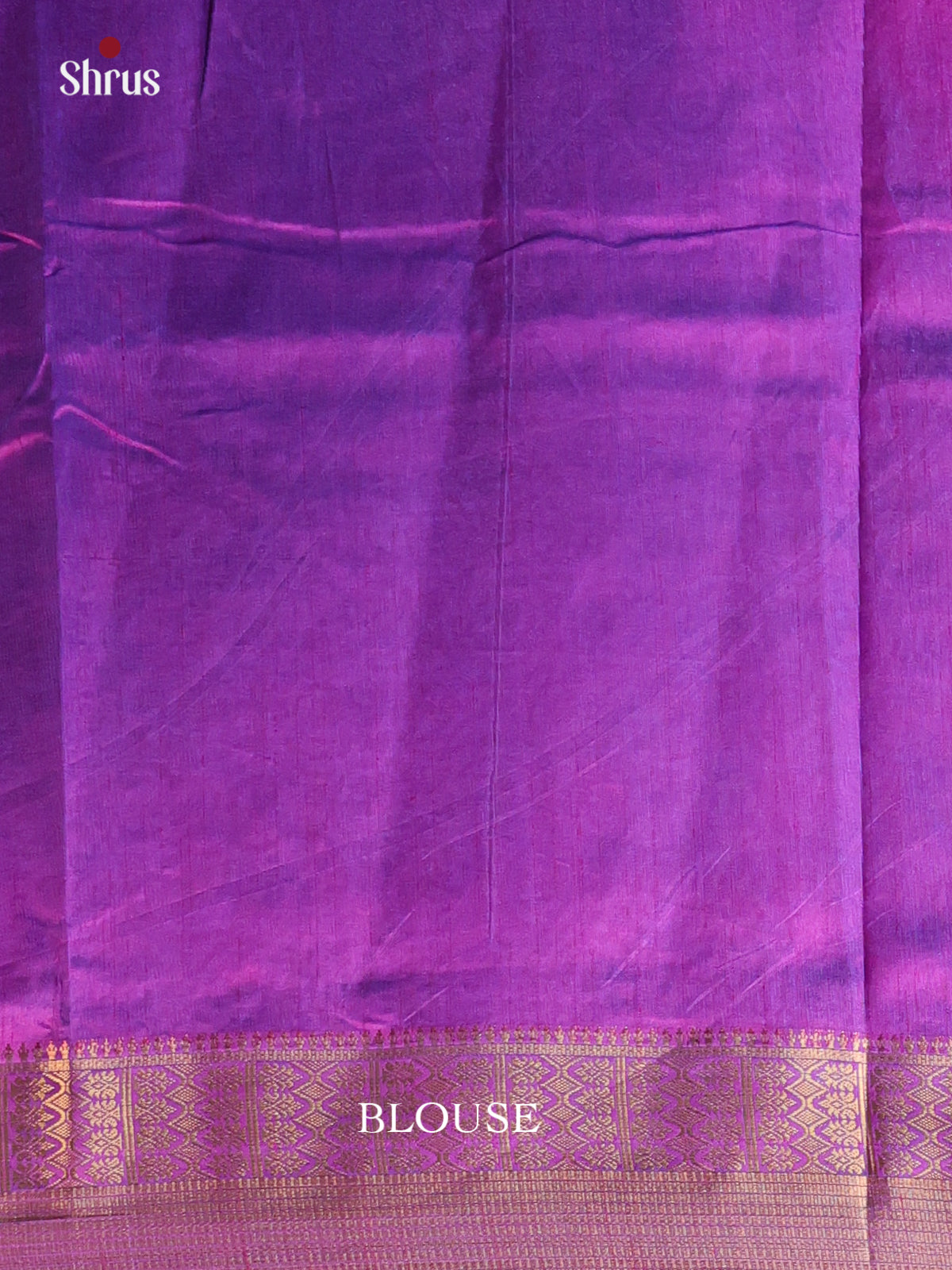 Blue & Purple - Semi Patola Saree - Shop on Shrus.com