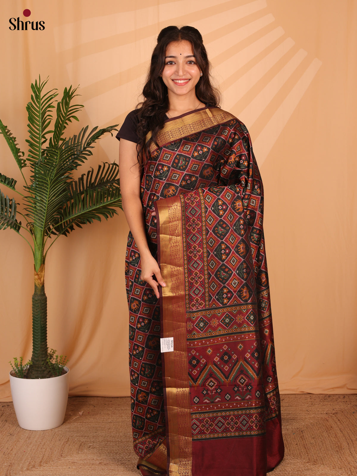 CLS23004 - Semi Patola Saree - Shop on Shrus.com