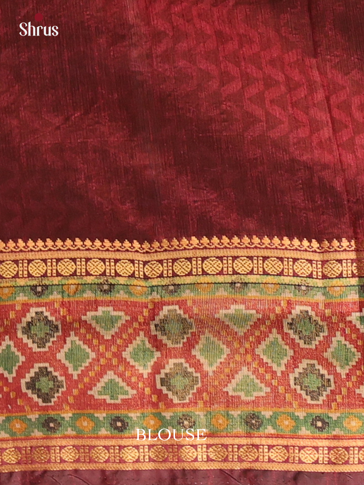 Black & Brown- Semi Patola Saree - Shop on Shrus.com