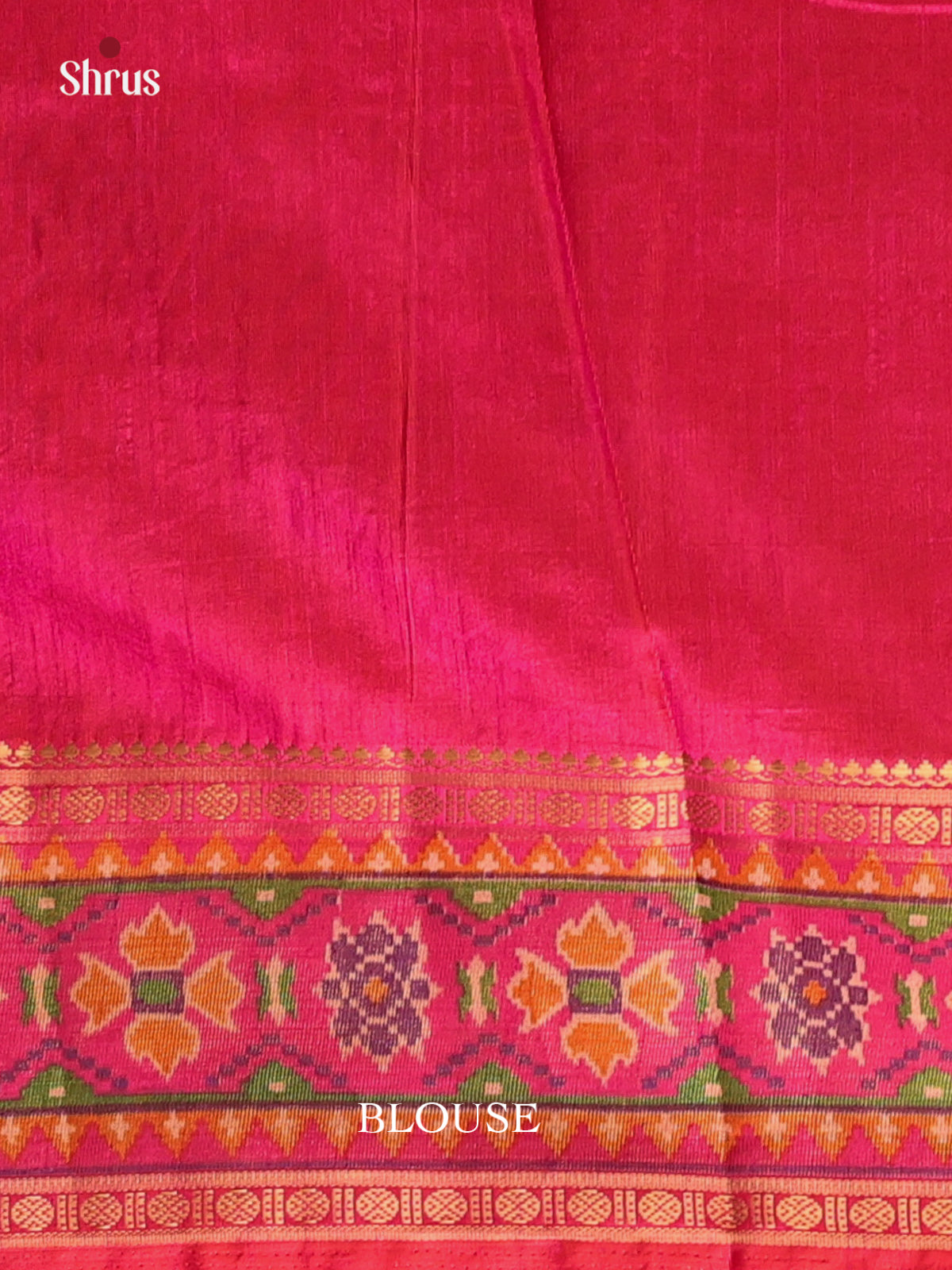 Purple & Pink - Semi Patola Saree - Shop on Shrus.com