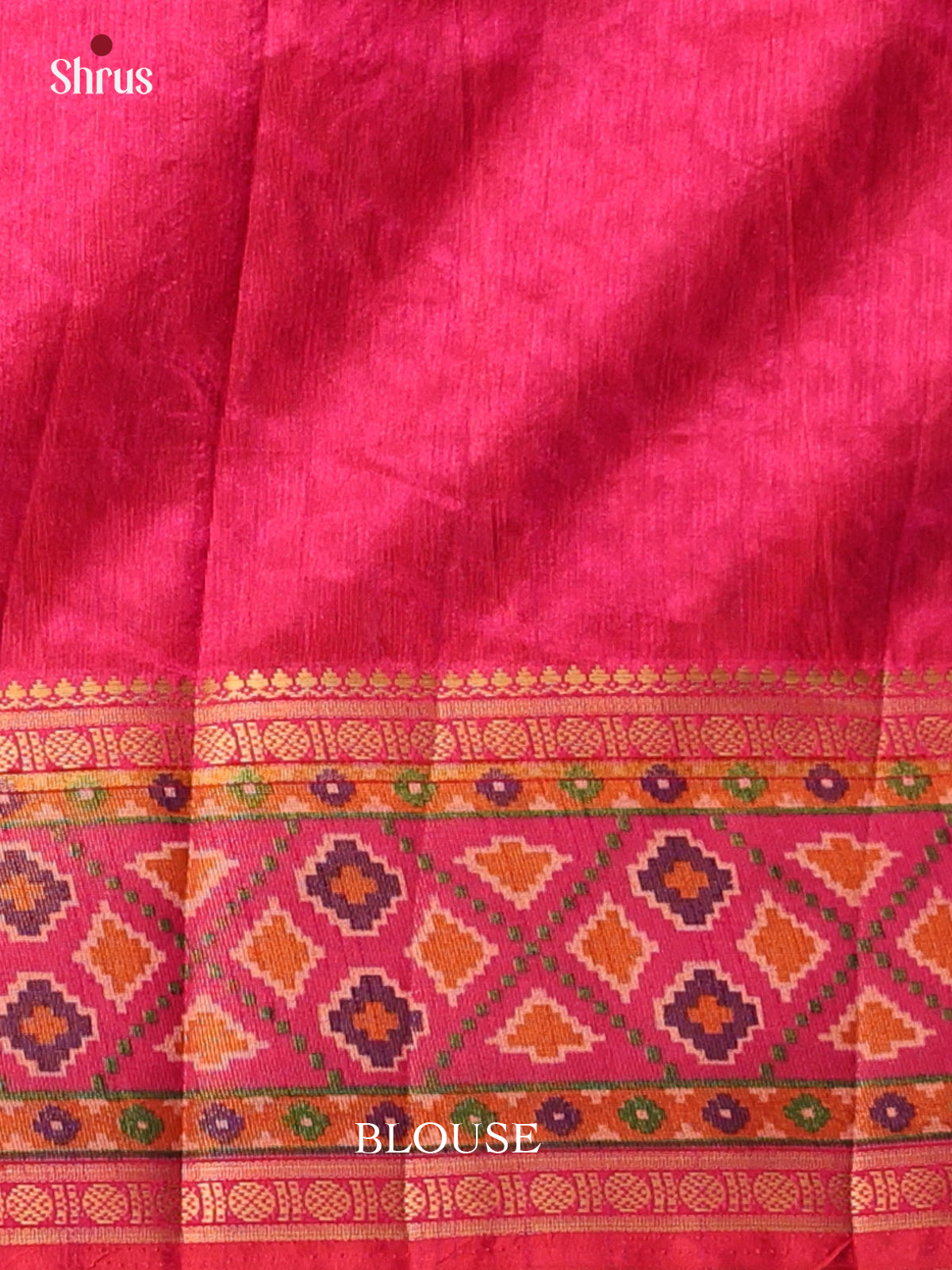 Purple & Pink - Semi Patola Saree - Shop on Shrus.com