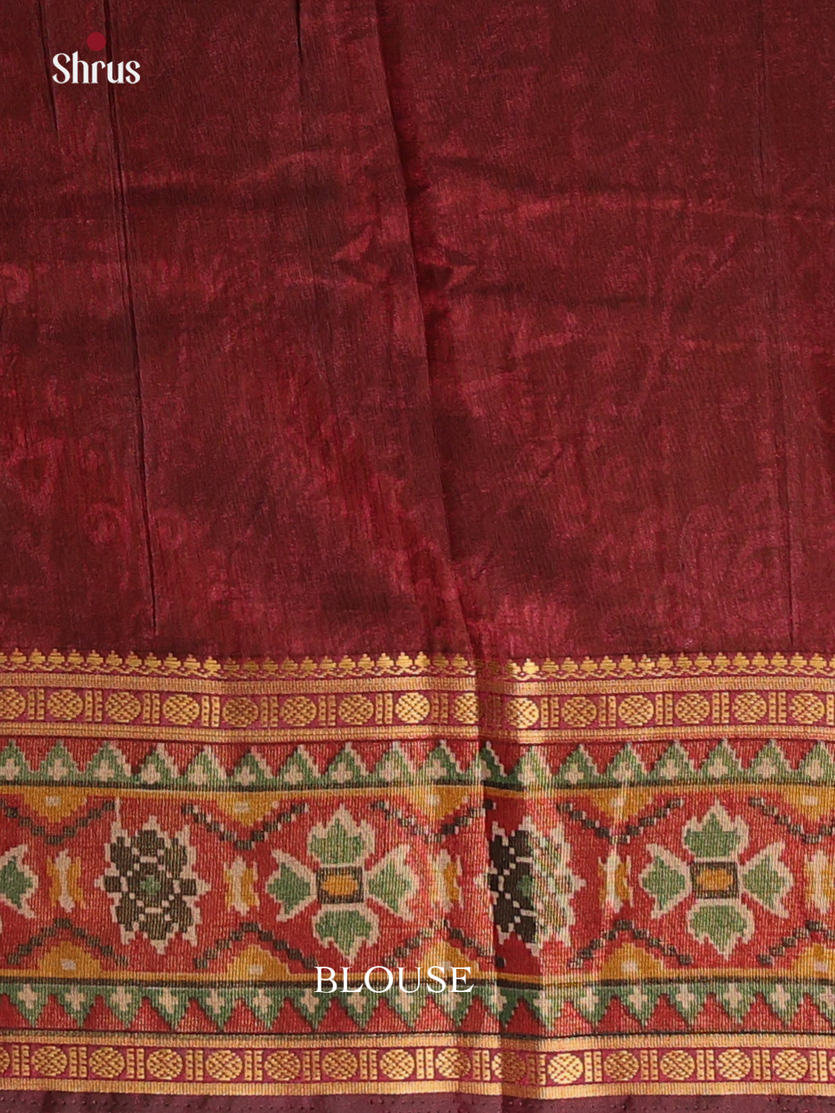 Black & Brown - Semi Patola Saree - Shop on Shrus.com