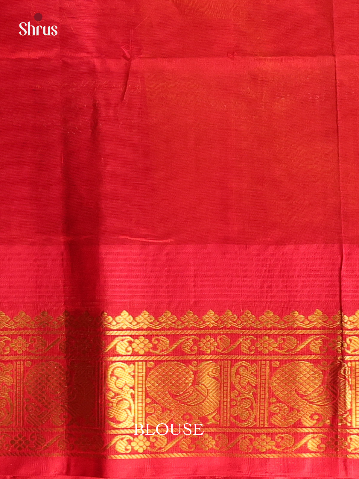 Yellow & Red - Silk Cotton Saree - Shop on Shrus.com