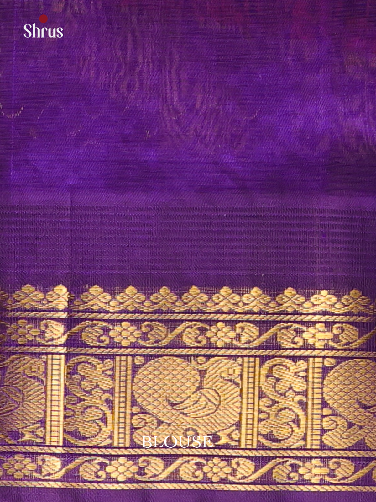 Orange & Violet - Silk Cotton Saree - Shop on Shrus.com