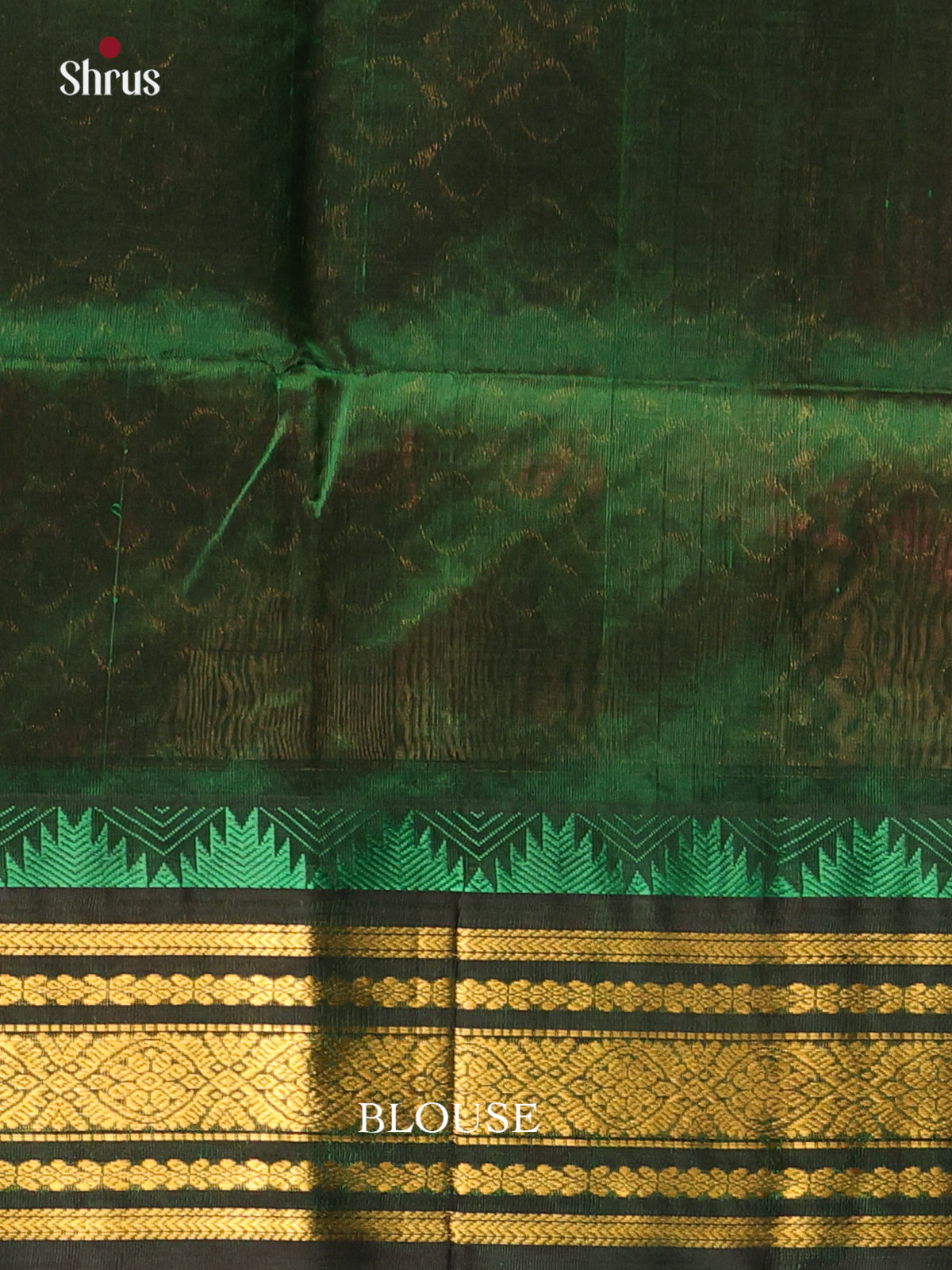 Peach & Green - Silk Cotton Saree - Shop on Shrus.com