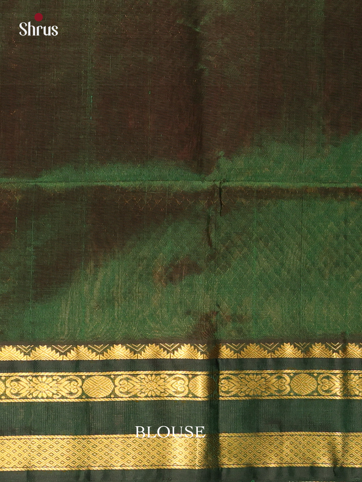 Red & Green - Silk Cotton Saree - Shop on Shrus.com