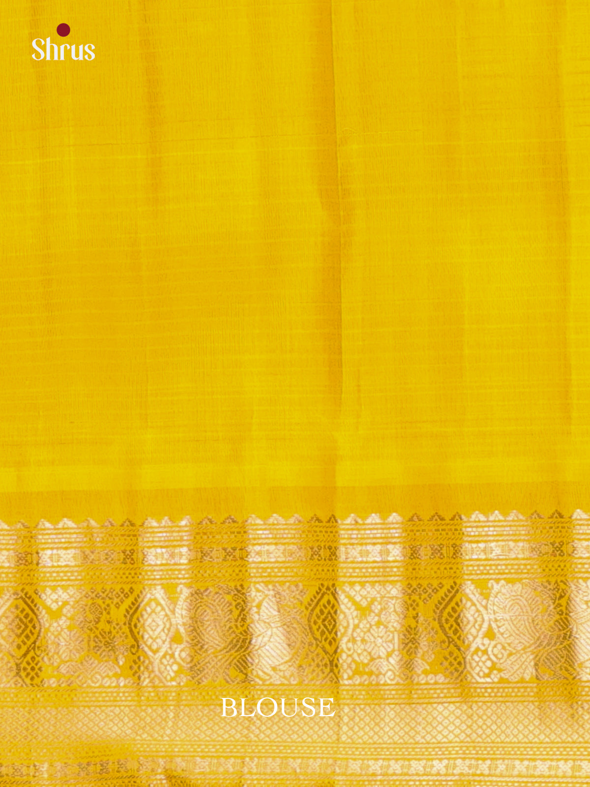 Green & Yellow - Gadwal silk Saree - Shop on Shrus.com
