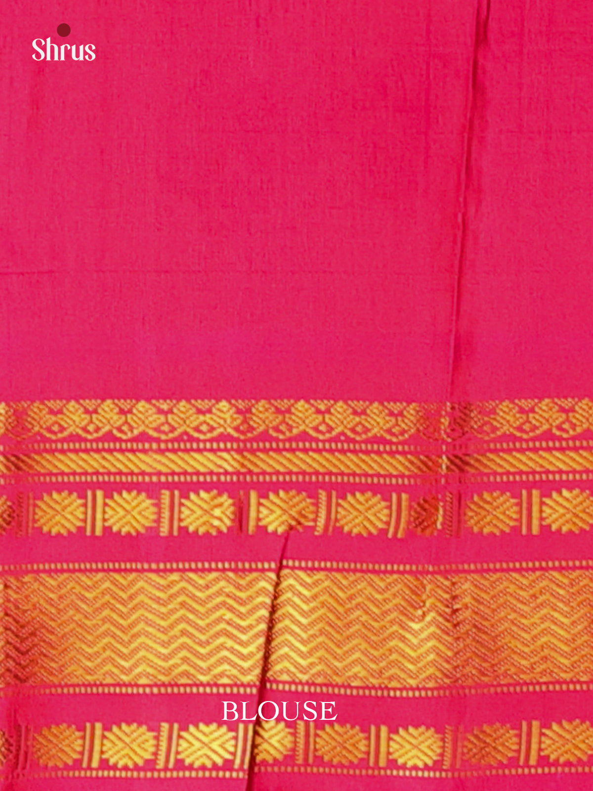 Elegant Green and Pink Gadwal Silk Saree with Ganga Jamuna Border-1