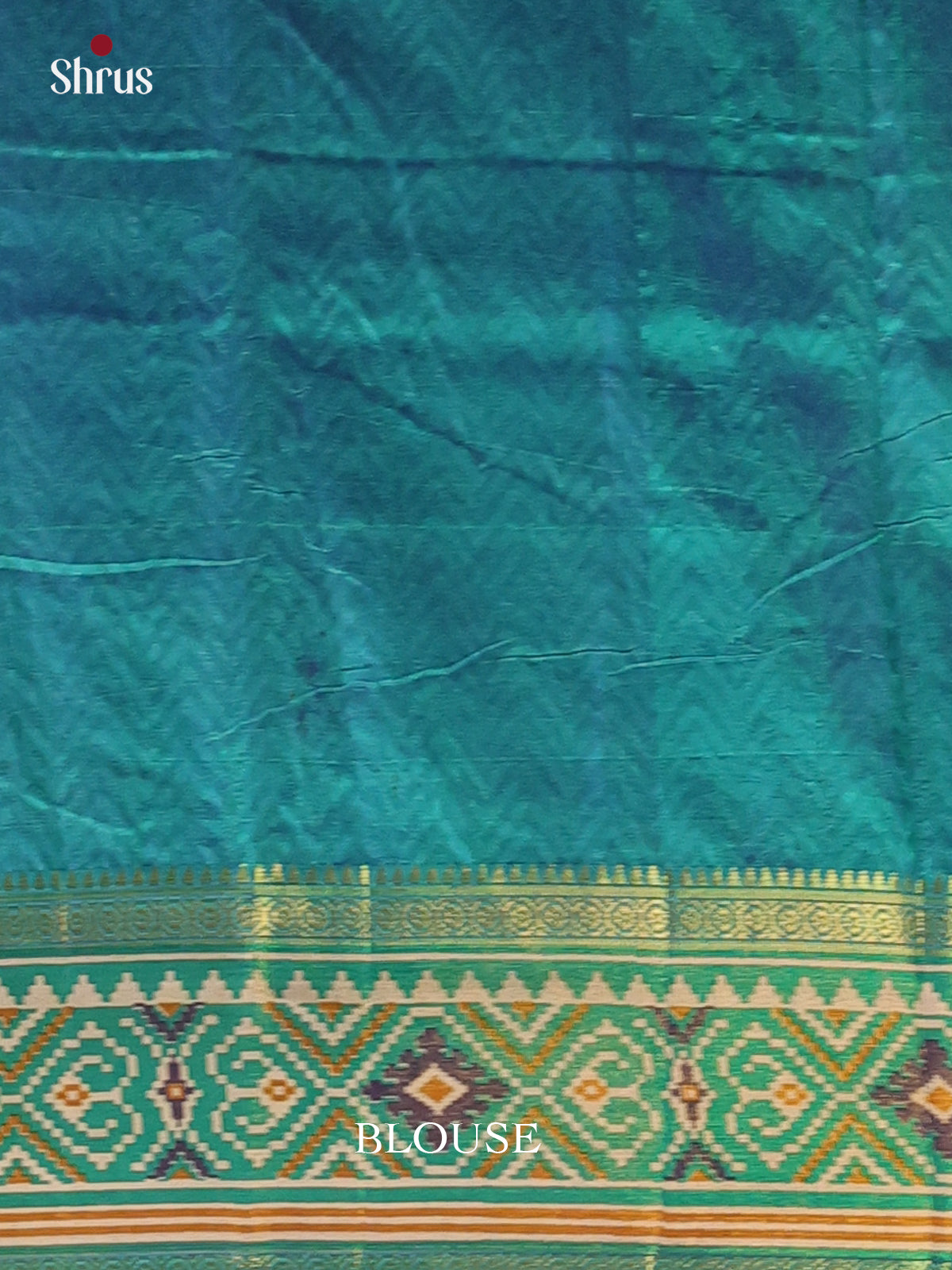 Violet & Teal - Semi Patola Saree - Shop on Shrus.com