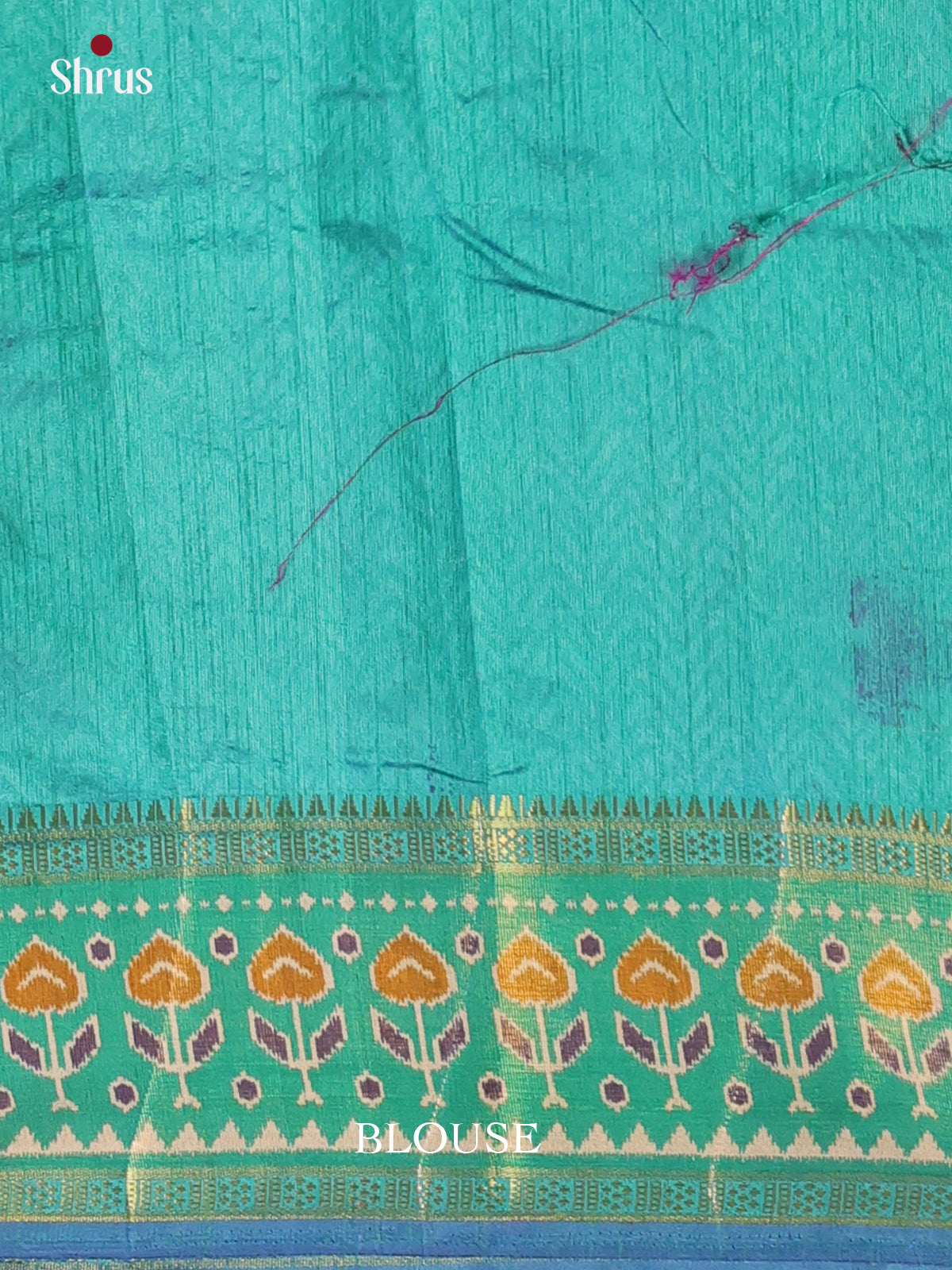 Violet & Teal - Semi Patola Saree - Shop on Shrus.com