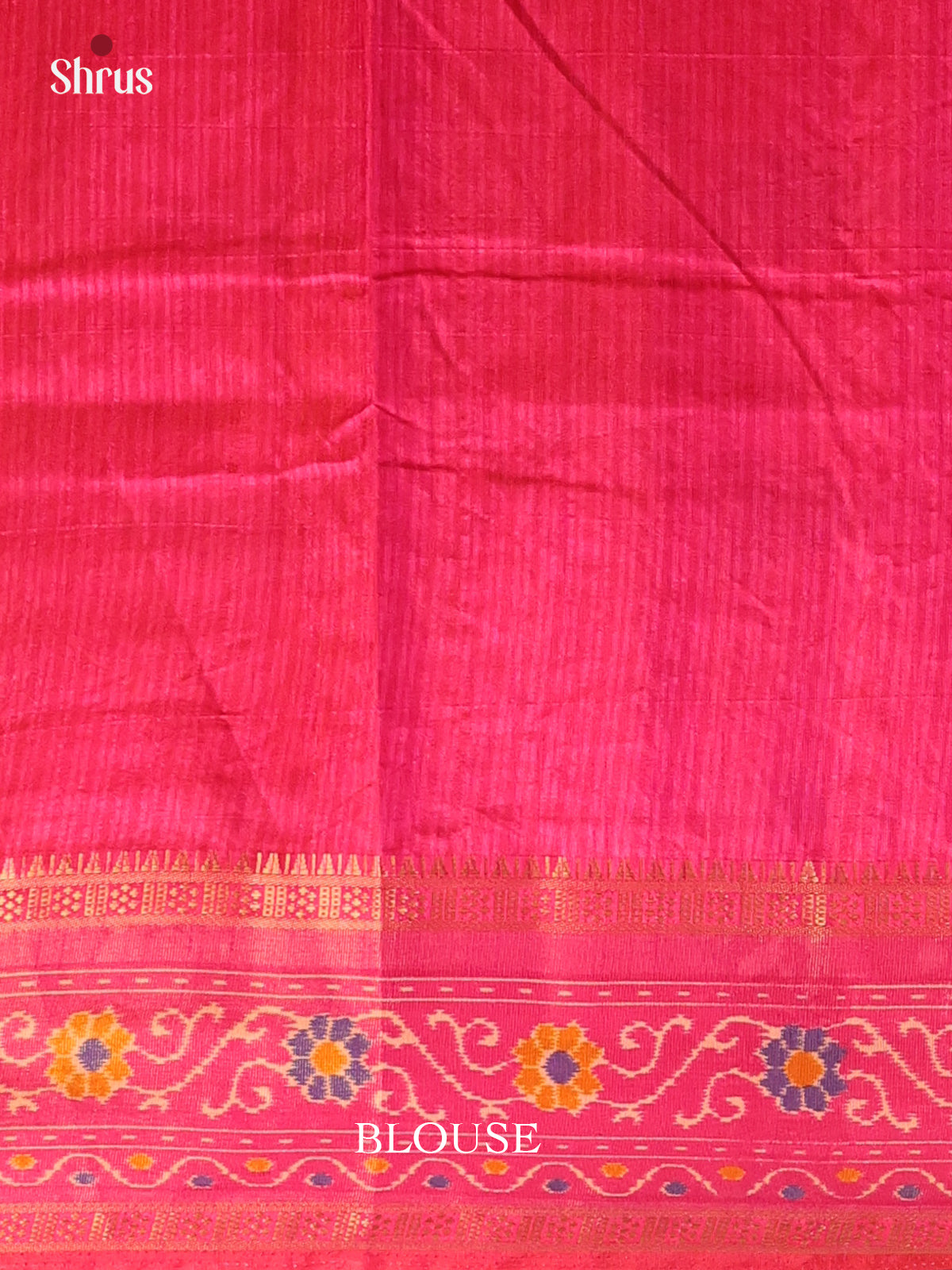 Brown & Pink - Semi Patola Saree - Shop on Shrus.com