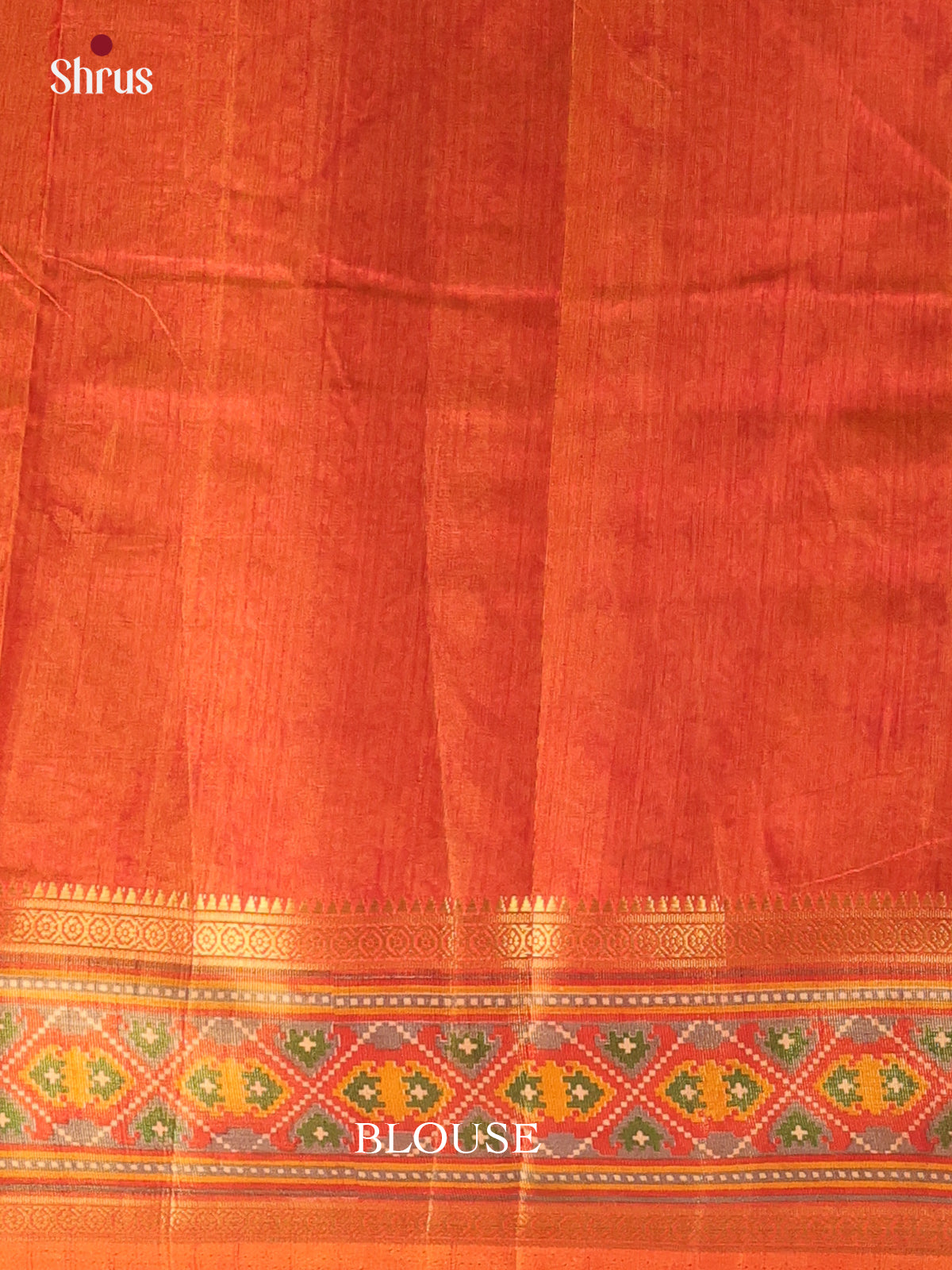 Green & Brick - Semi Patola Saree - Shop on Shrus.com