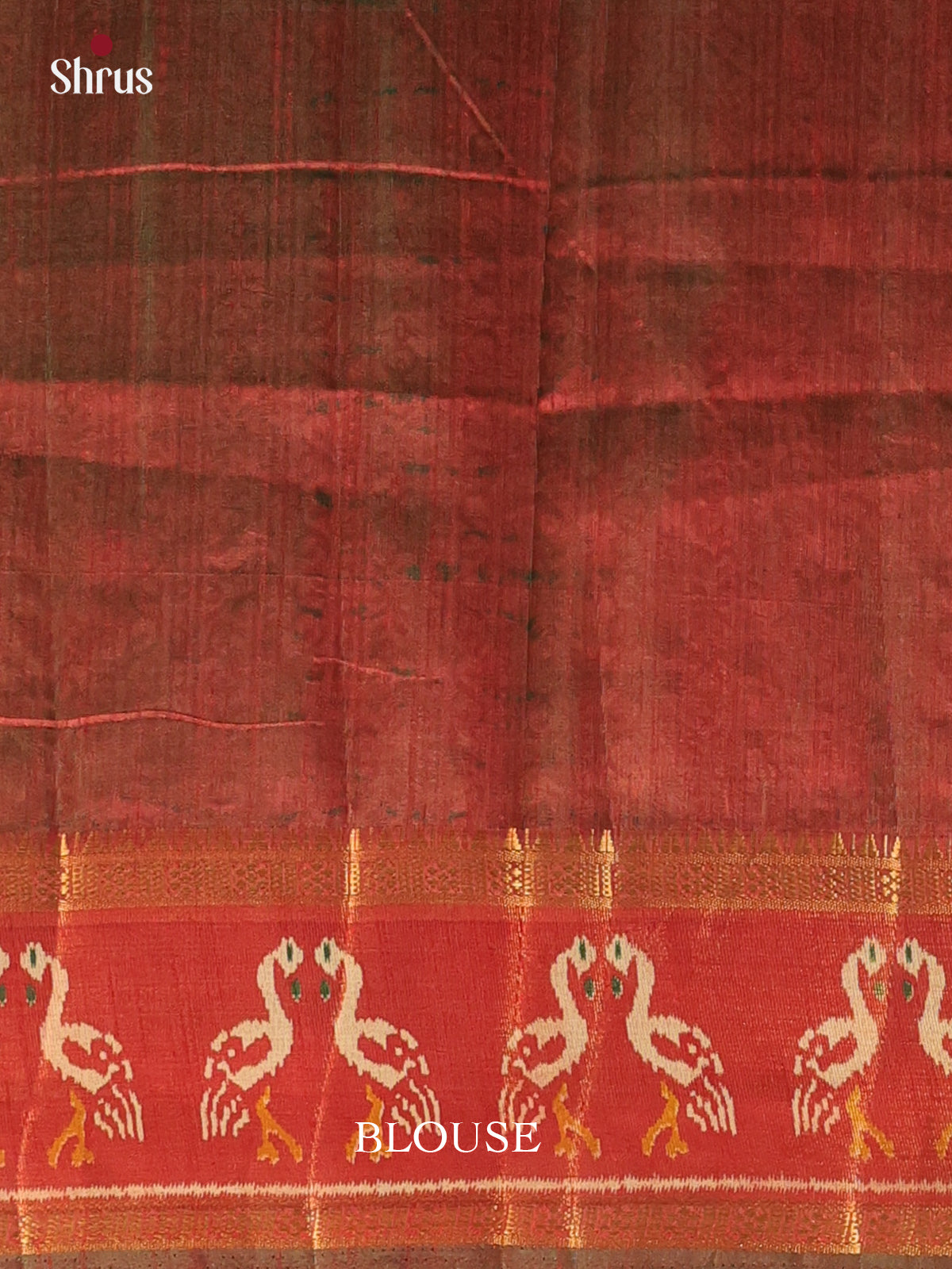 Green & Brown - Semi Patola Saree - Shop on Shrus.com