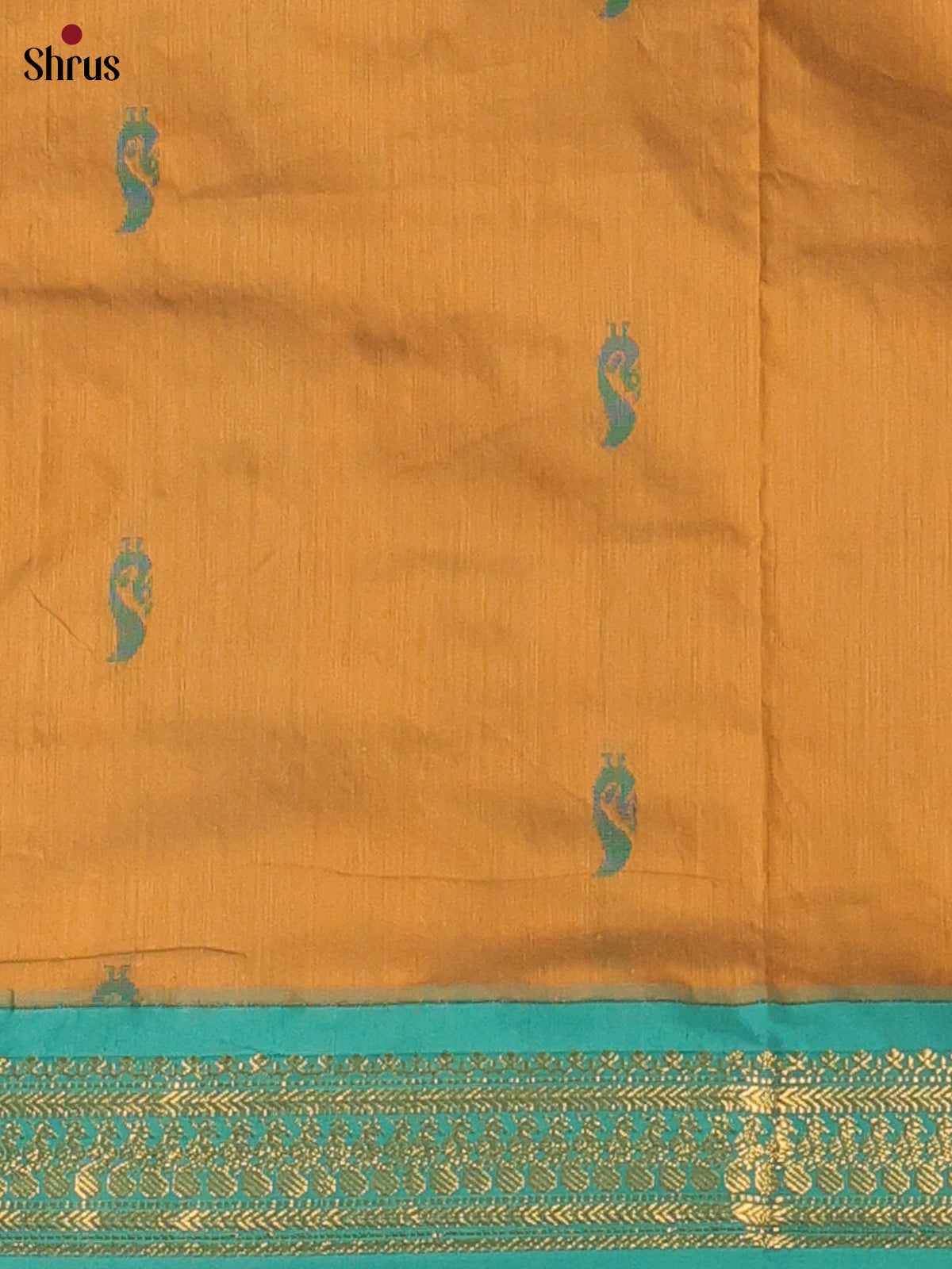 Mustard & Teal - Kalyani Cotton salwar unstitch - Shop on Shrus.com