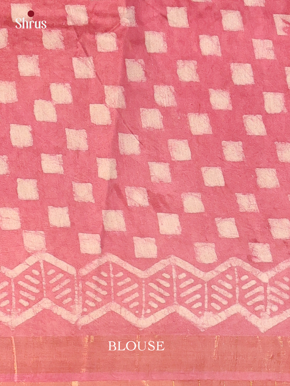 Onion Peel - Semi Chanderi Saree - Shop on Shrus.com