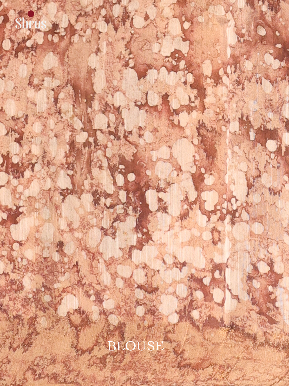 Lite Brown - Semi Chanderi Saree - Shop on Shrus.com