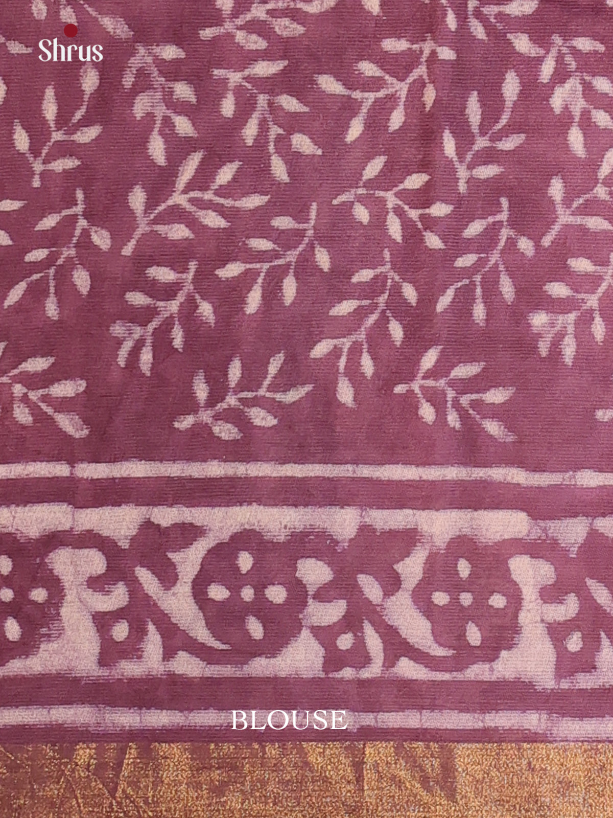 Purple - Semi Chanderi Saree - Shop on Shrus.com