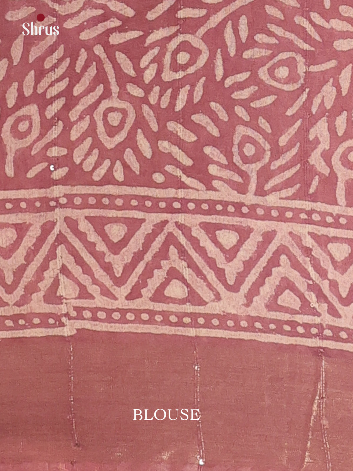 Onion Pink - Semi Chanderi Saree - Shop on Shrus.com