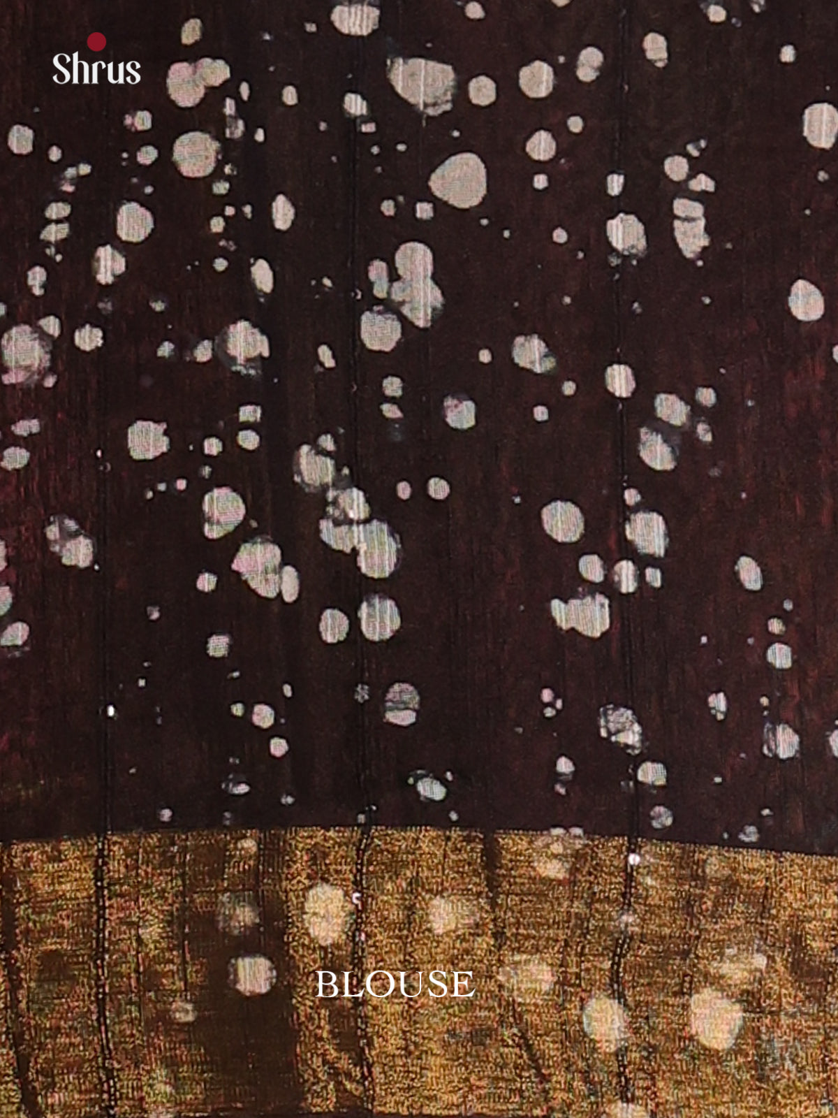 Black - Semi Chanderi Saree - Shop on Shrus.com