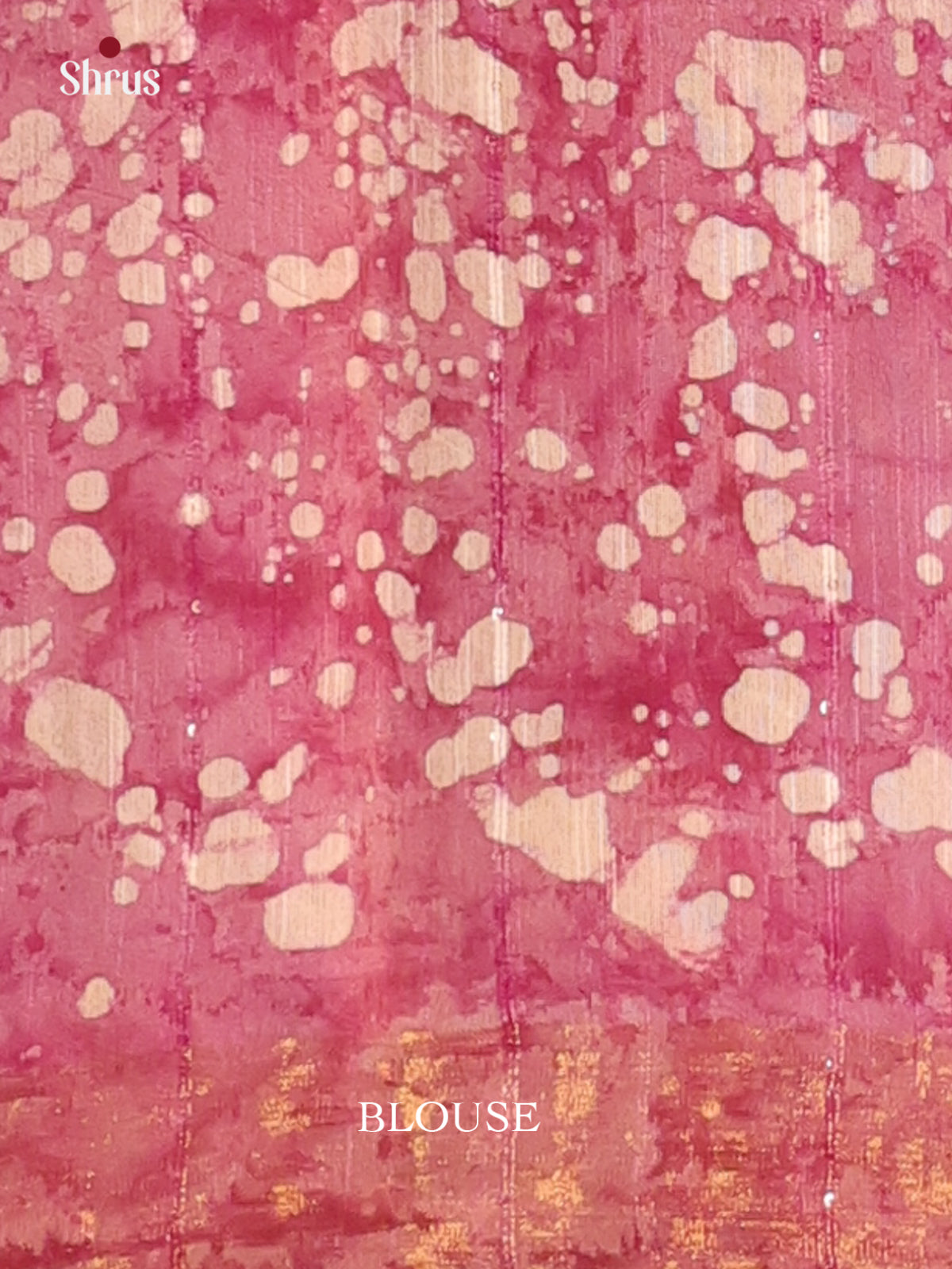 Onion Pink - Semi Chanderi Saree - Shop on Shrus.com