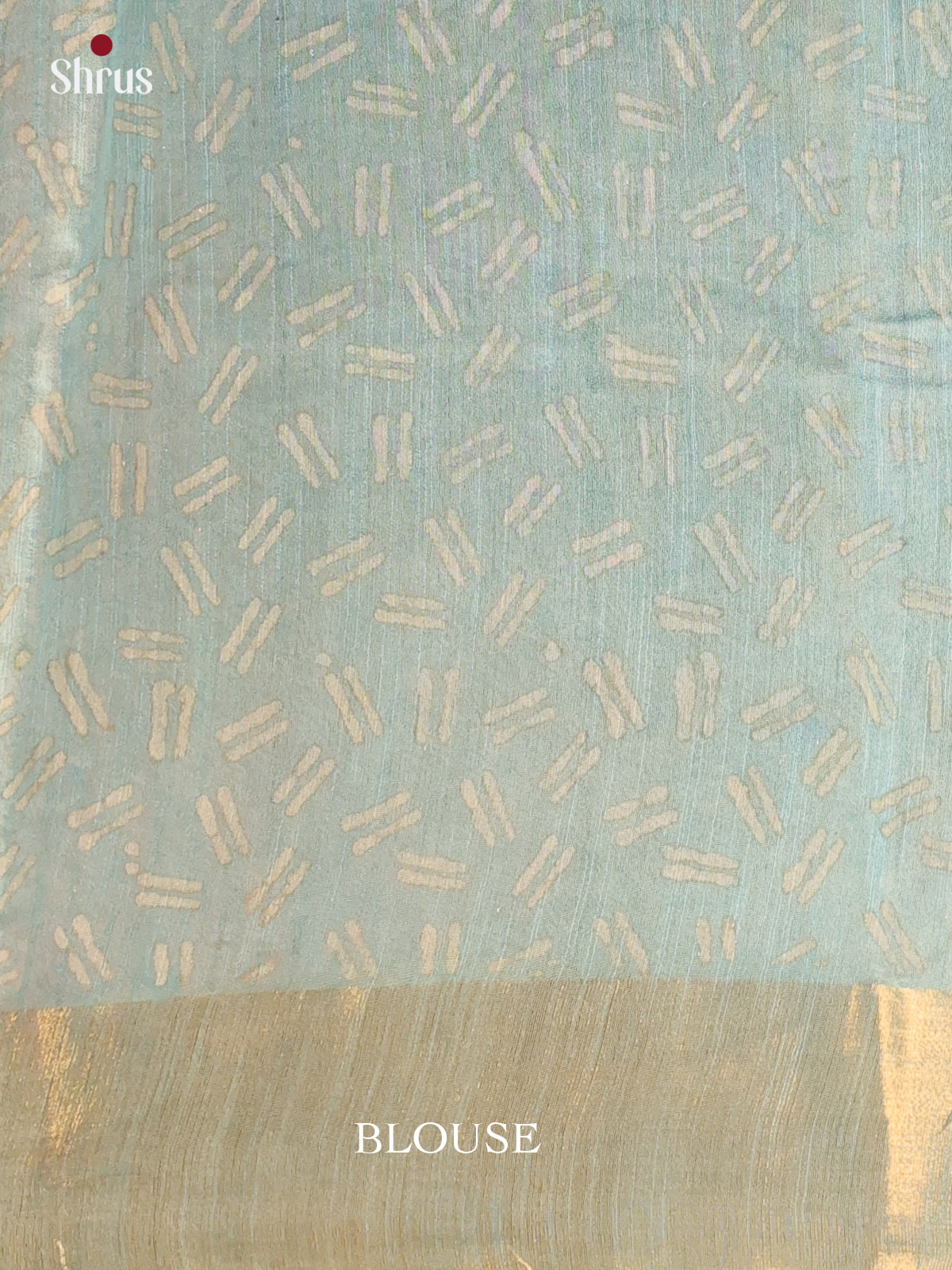 Blue- Semi Chanderi Saree - Shop on Shrus.com