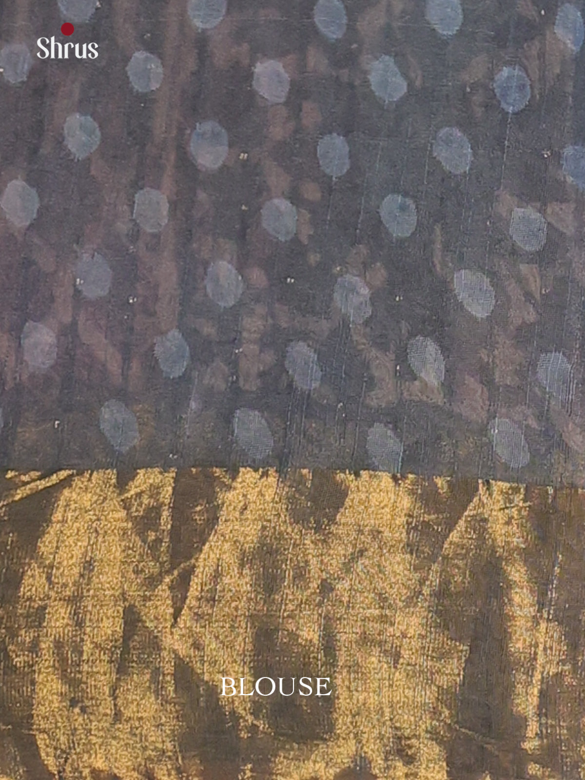 Blue- Semi Chanderi Saree - Shop on Shrus.com