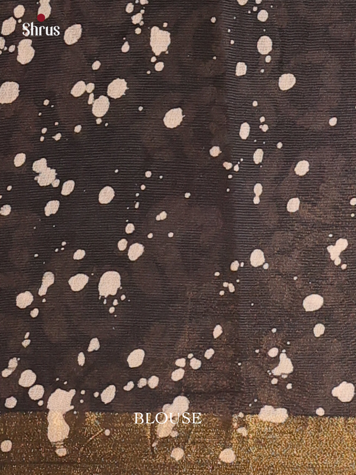 Black - Semi Chanderi Saree - Shop on Shrus.com