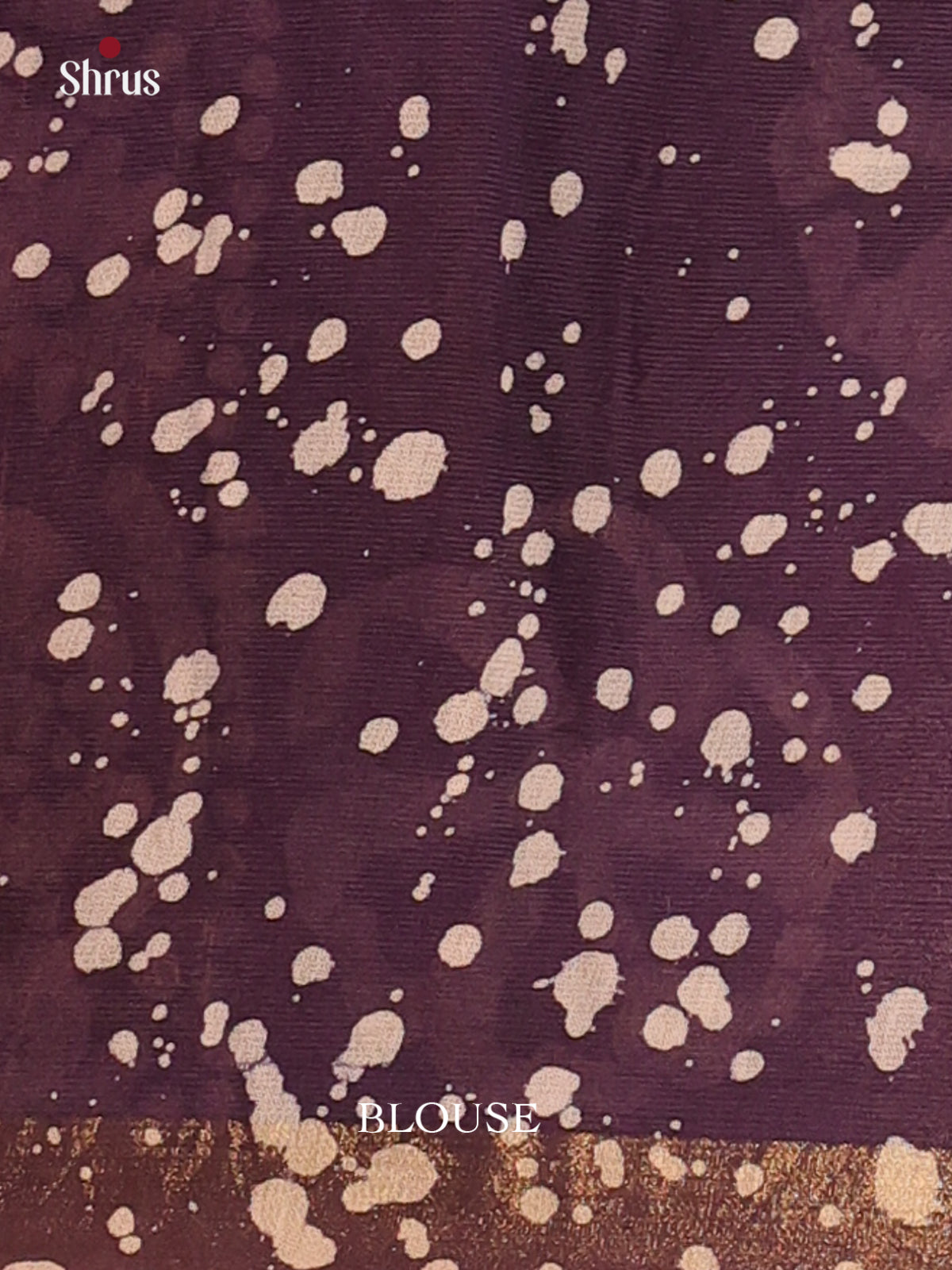 Purple - Semi Chanderi Saree - Shop on Shrus.com