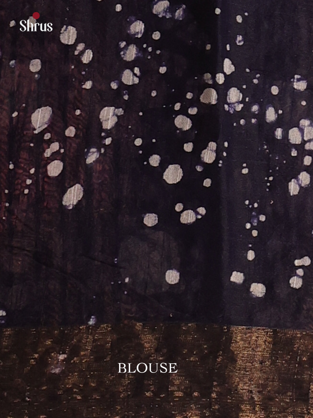 Dark Blue - Semi Chanderi Saree - Shop on Shrus.com