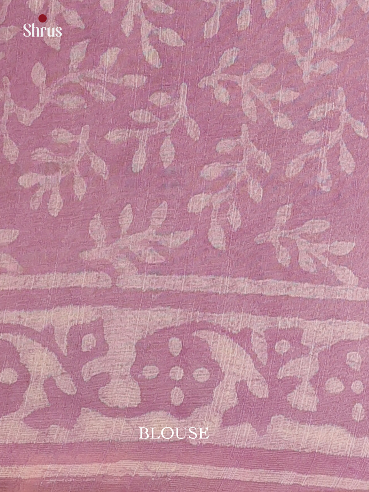 Lavender - Semi Chanderi Saree - Shop on Shrus.com