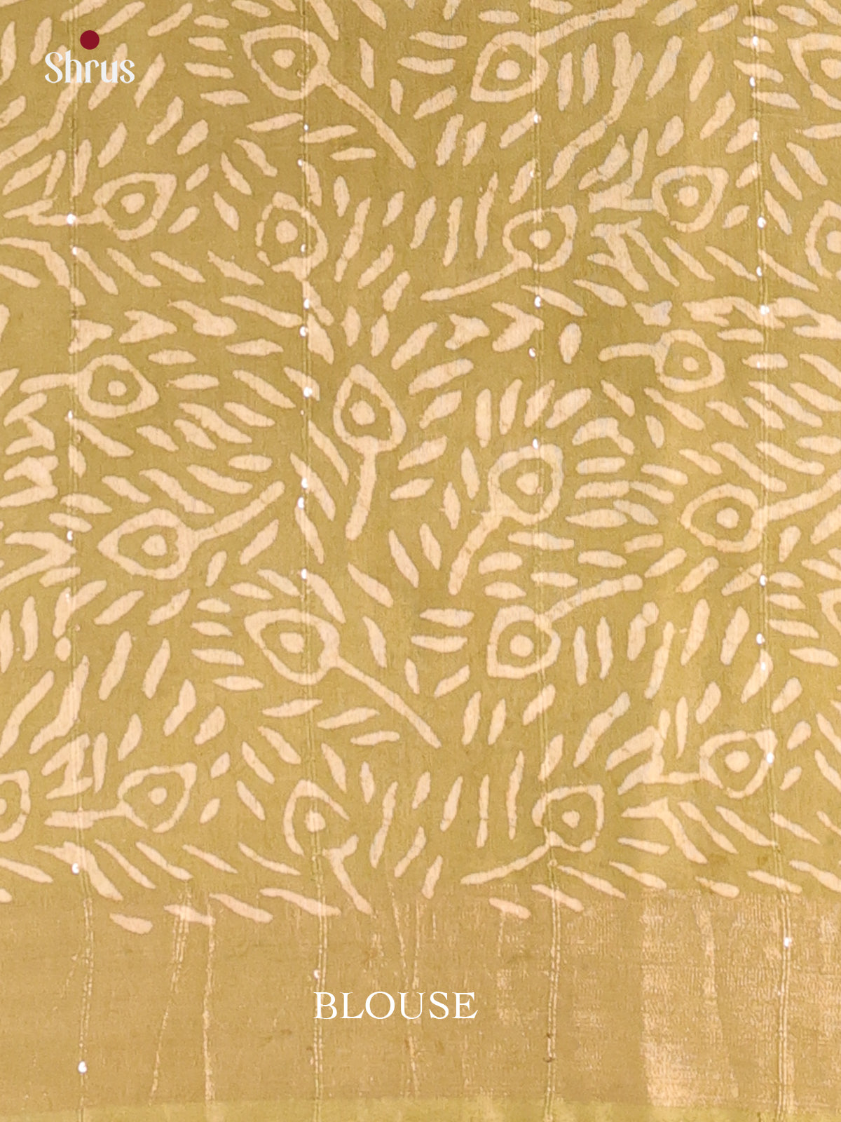 Green - Semi Chanderi Saree - Shop on Shrus.com