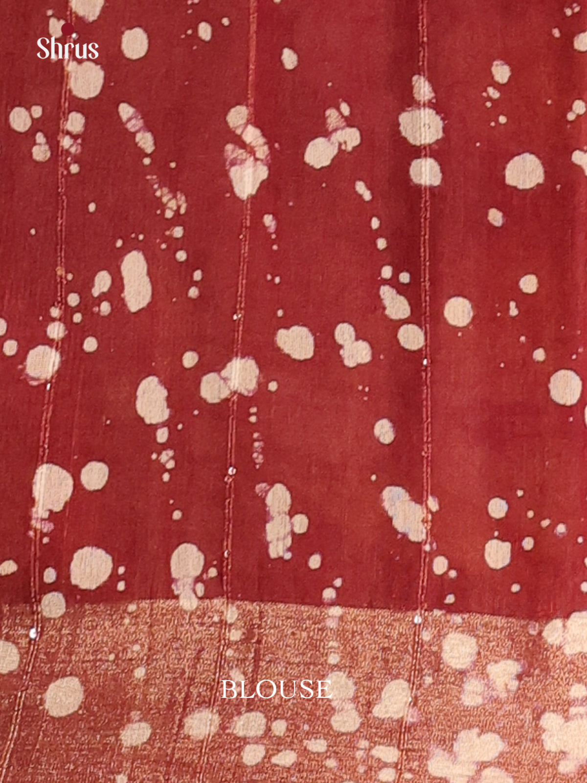 Maroon & Mustard - Semi Chanderi Saree - Shop on Shrus.com