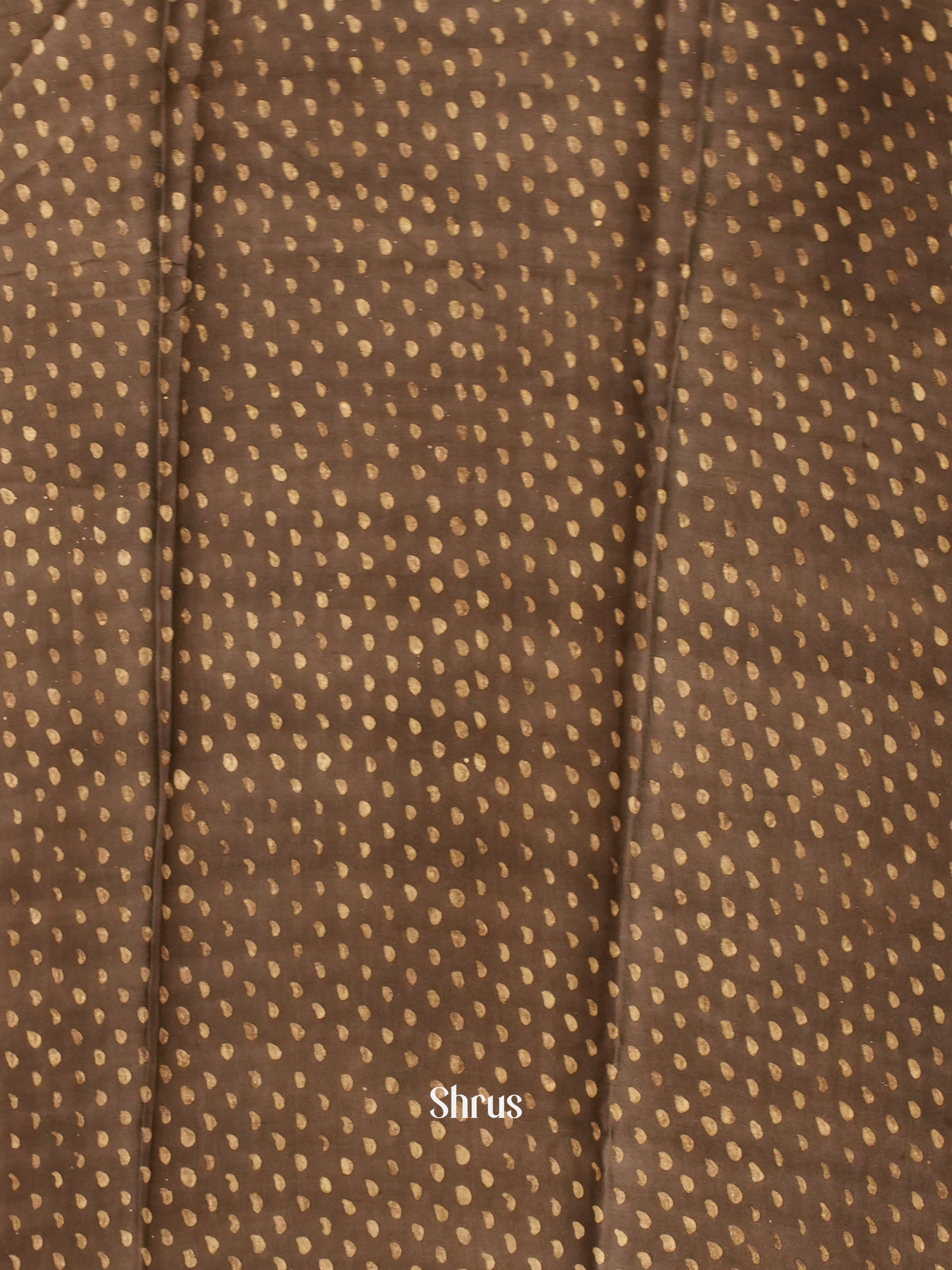 Brown - Modal Silk Saree - Shop on ShrusEternity.com
