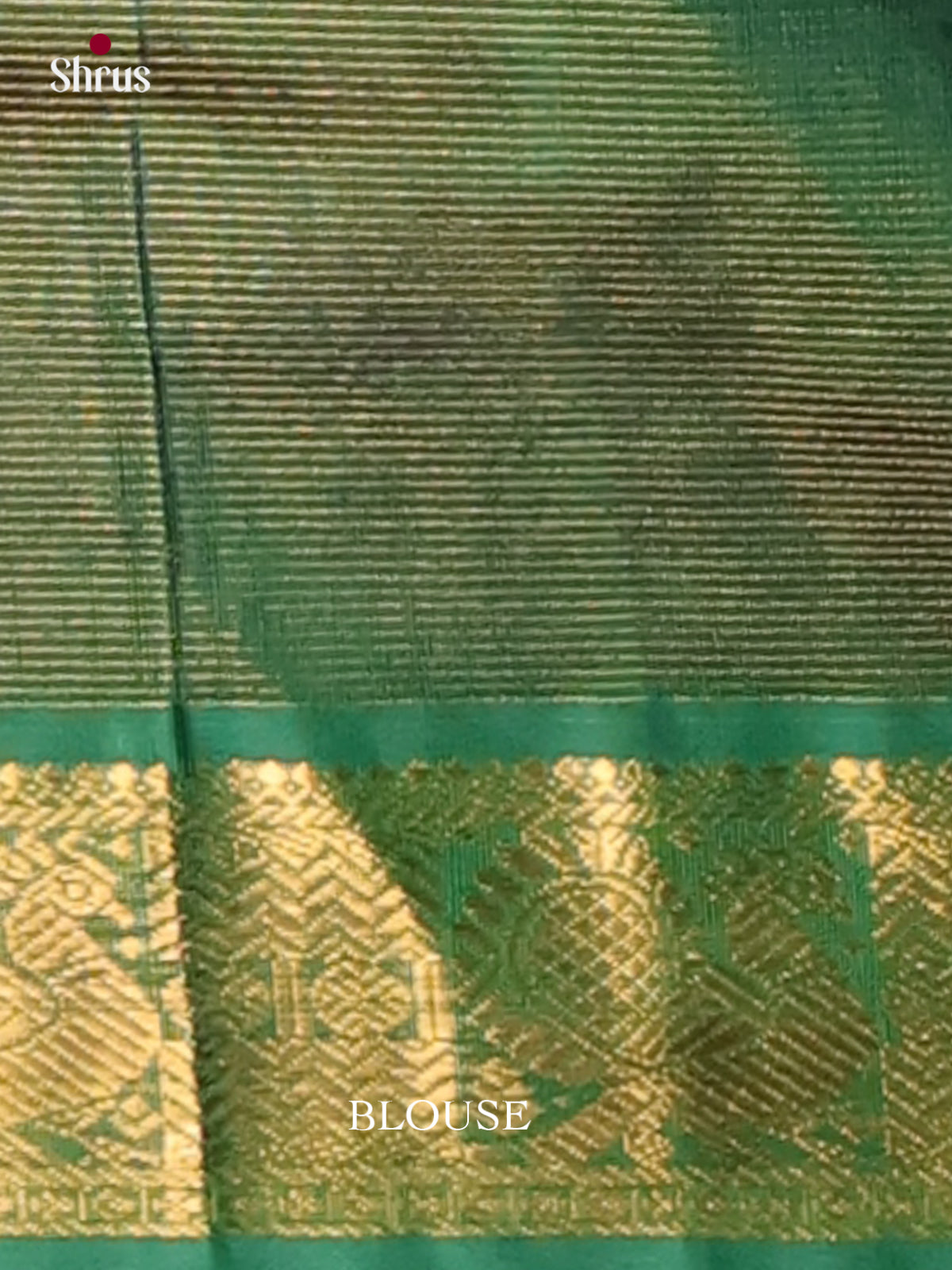 Charming Violet Silk Cotton Saree with Plain Body & Green Peacock Motifs Woven Border 2
