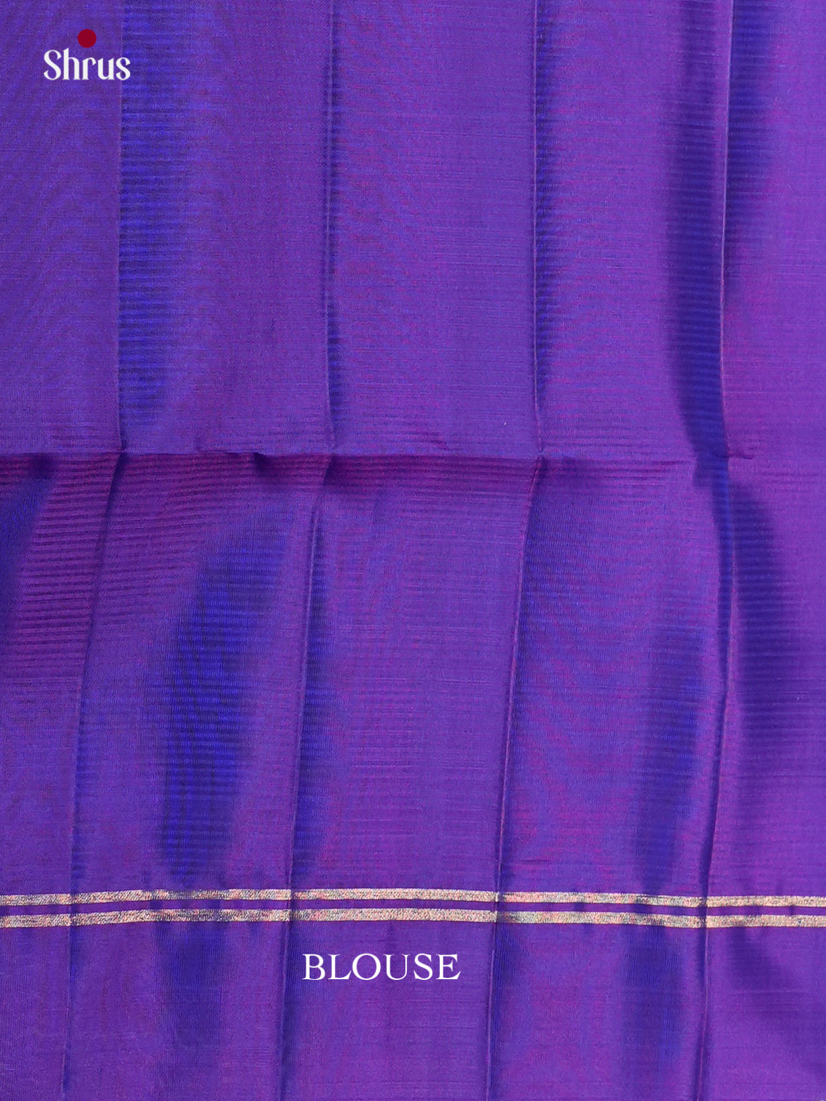 Buy Classy Brown Silk Saree with Zari Dotted Stripes & Violet Brocade Pallu