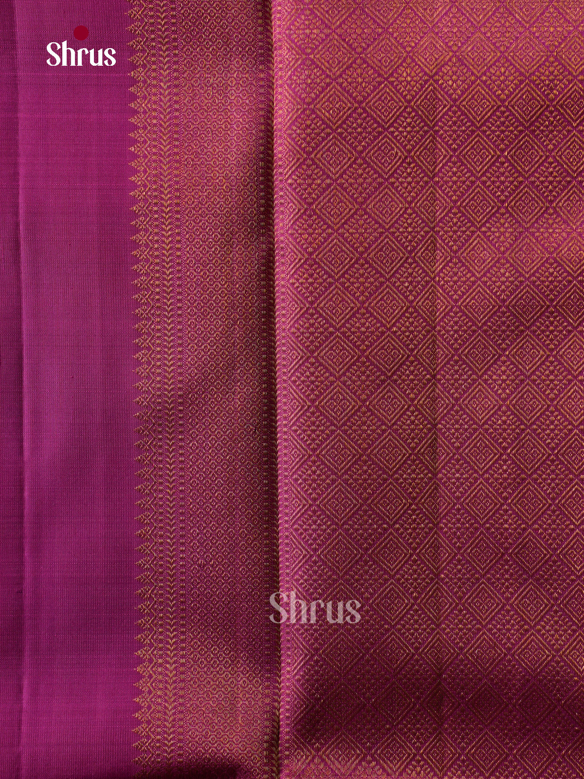Classy Cream Kanchi Pattu Saree With Rudraksh & Annapakshi Buttas | Magenta Pink Rettapet Zari Border