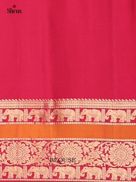 Classy Crimson Red Pure Soft Silk Sarees With Floral & Leaf Buttas, Self Zari Border & Brocade Pallu 1