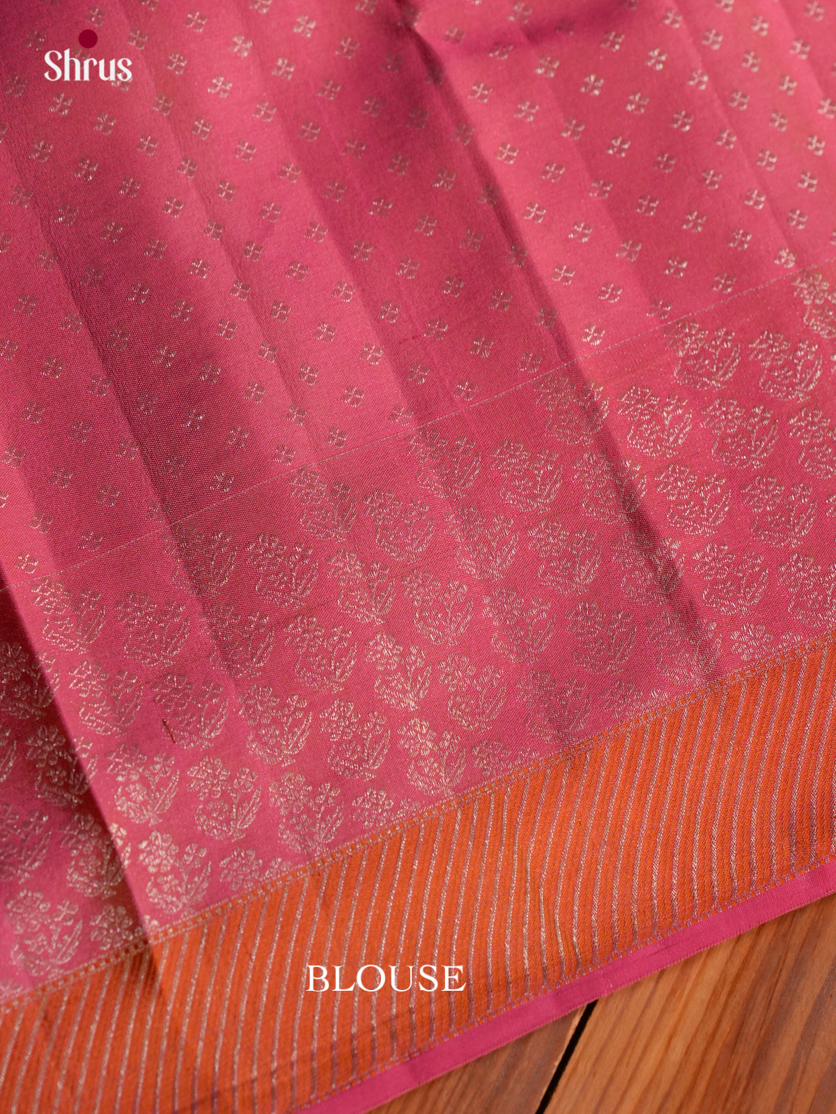 Classy Mustard Yellow Kanchipuram Silk Saree With Self Textured Pattern & Rose Pink Silver Zari Border