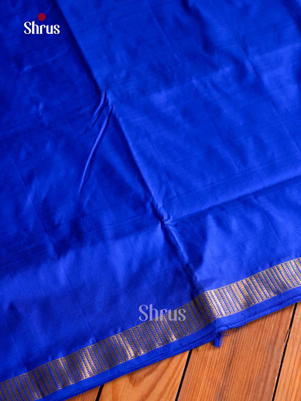 Classy Royal Blue 9Yards Kanchipuram Sarees With Plain Body | Self Kaddi Zari & Chit Pallu