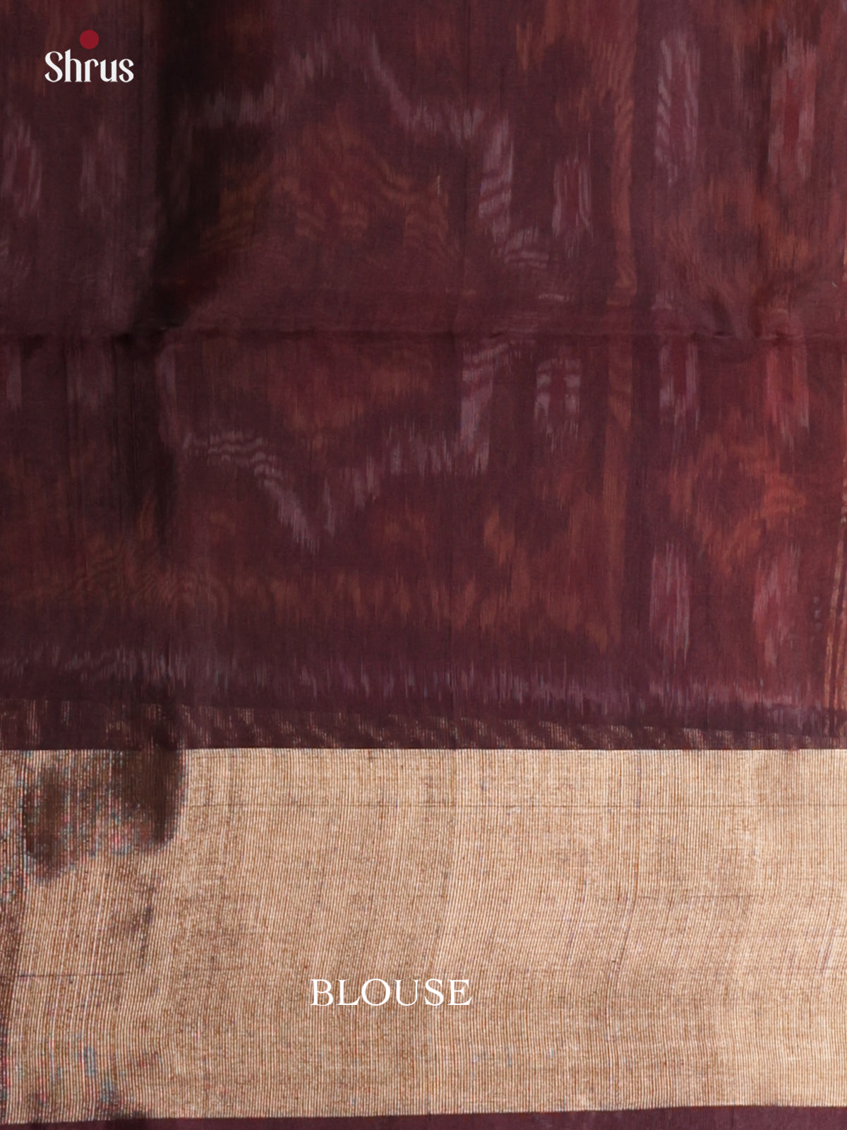 Buy Stylish Copper Pochampally Cotton Silk Saree With Ikat Motifs, Brown Border & Pallu